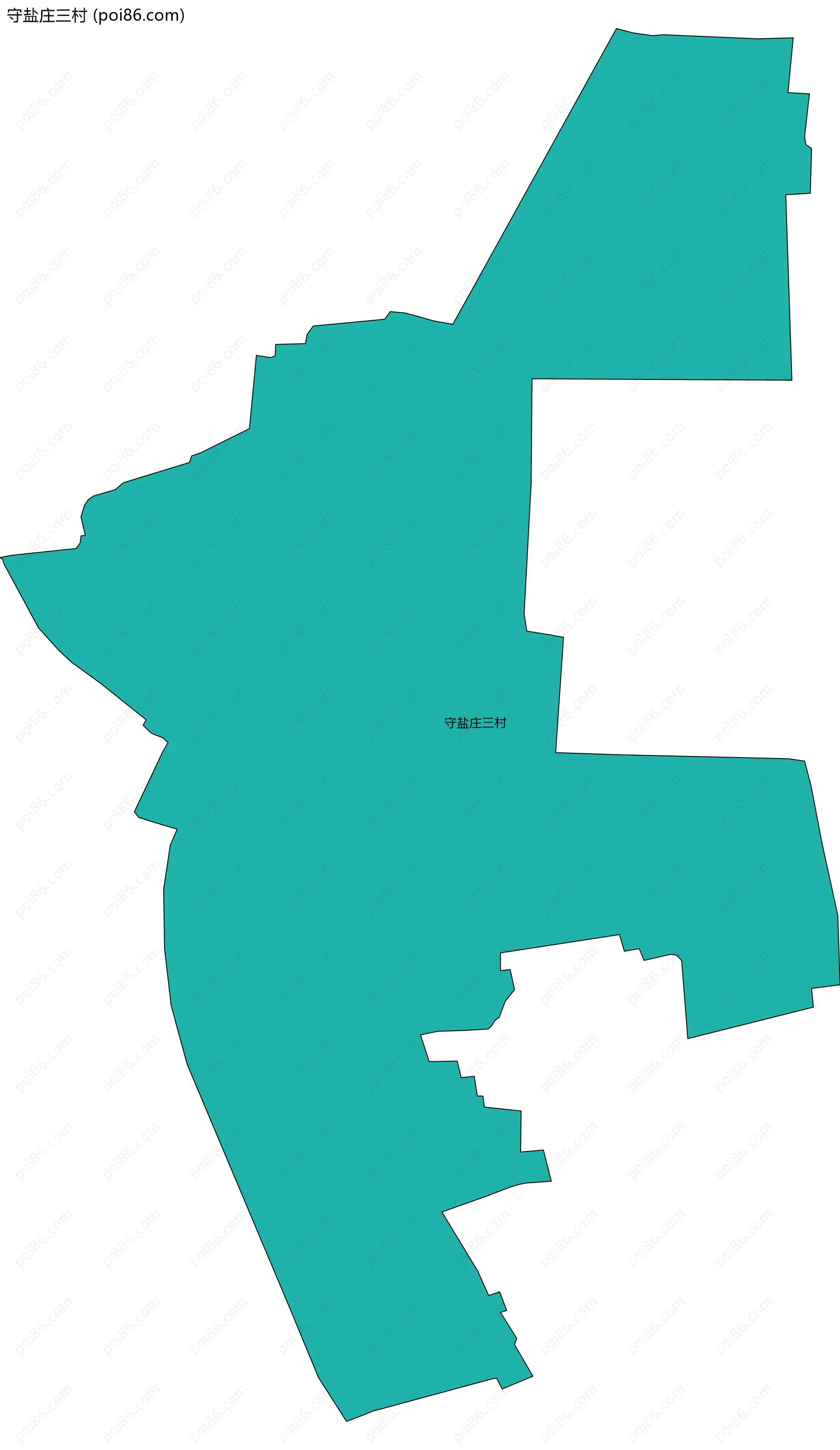 守盐庄三村边界地图