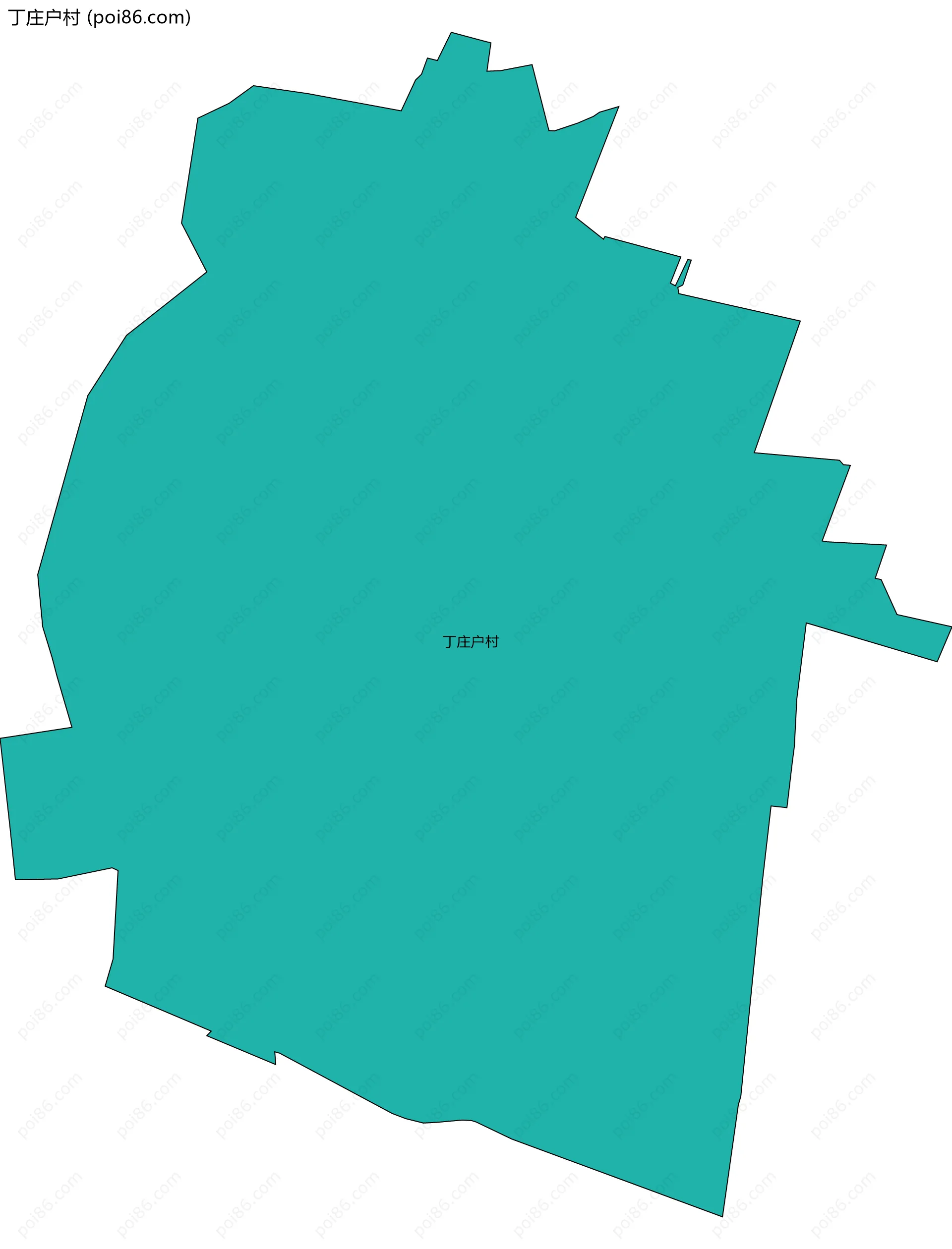 丁庄户村边界地图