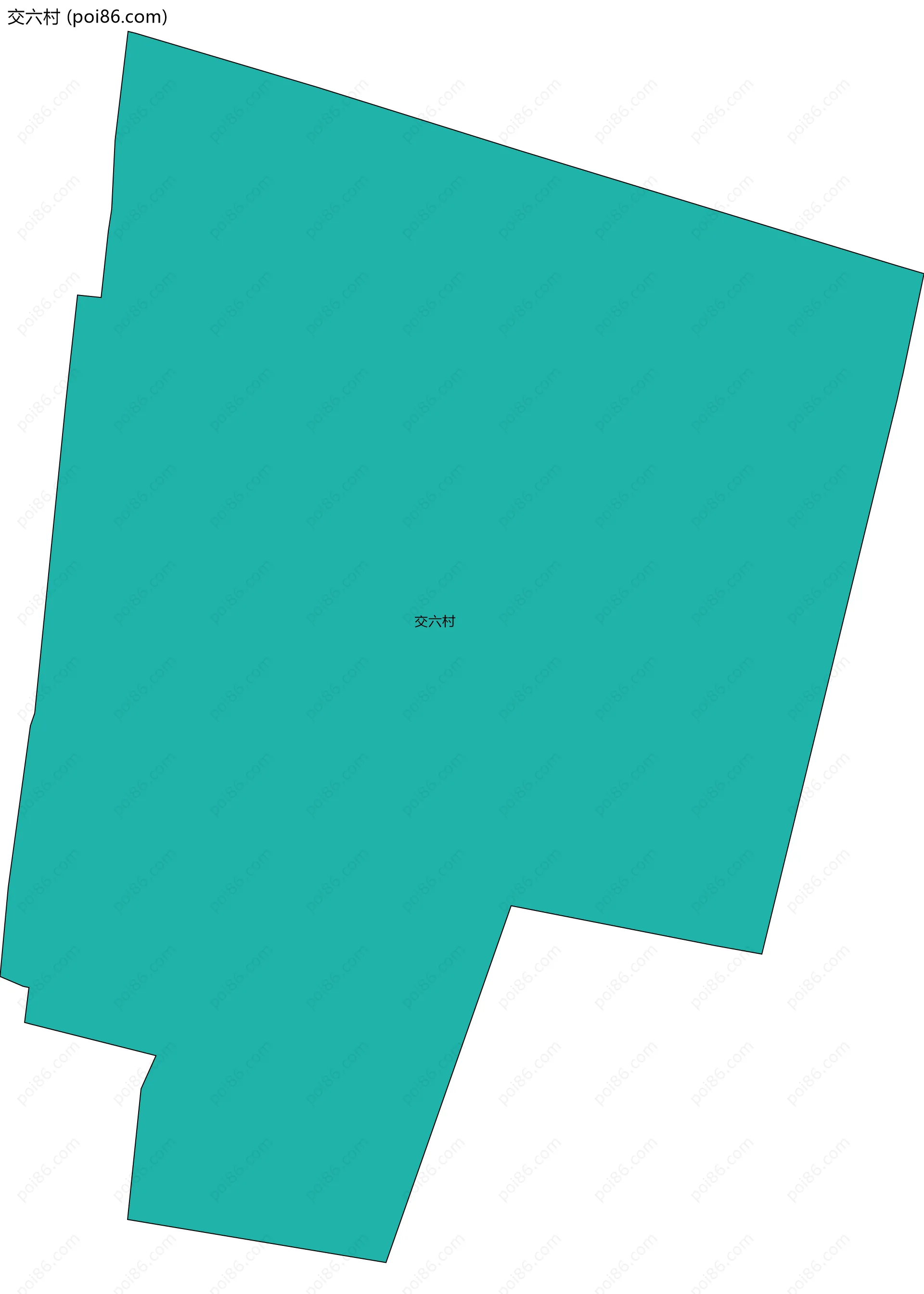 交六村边界地图