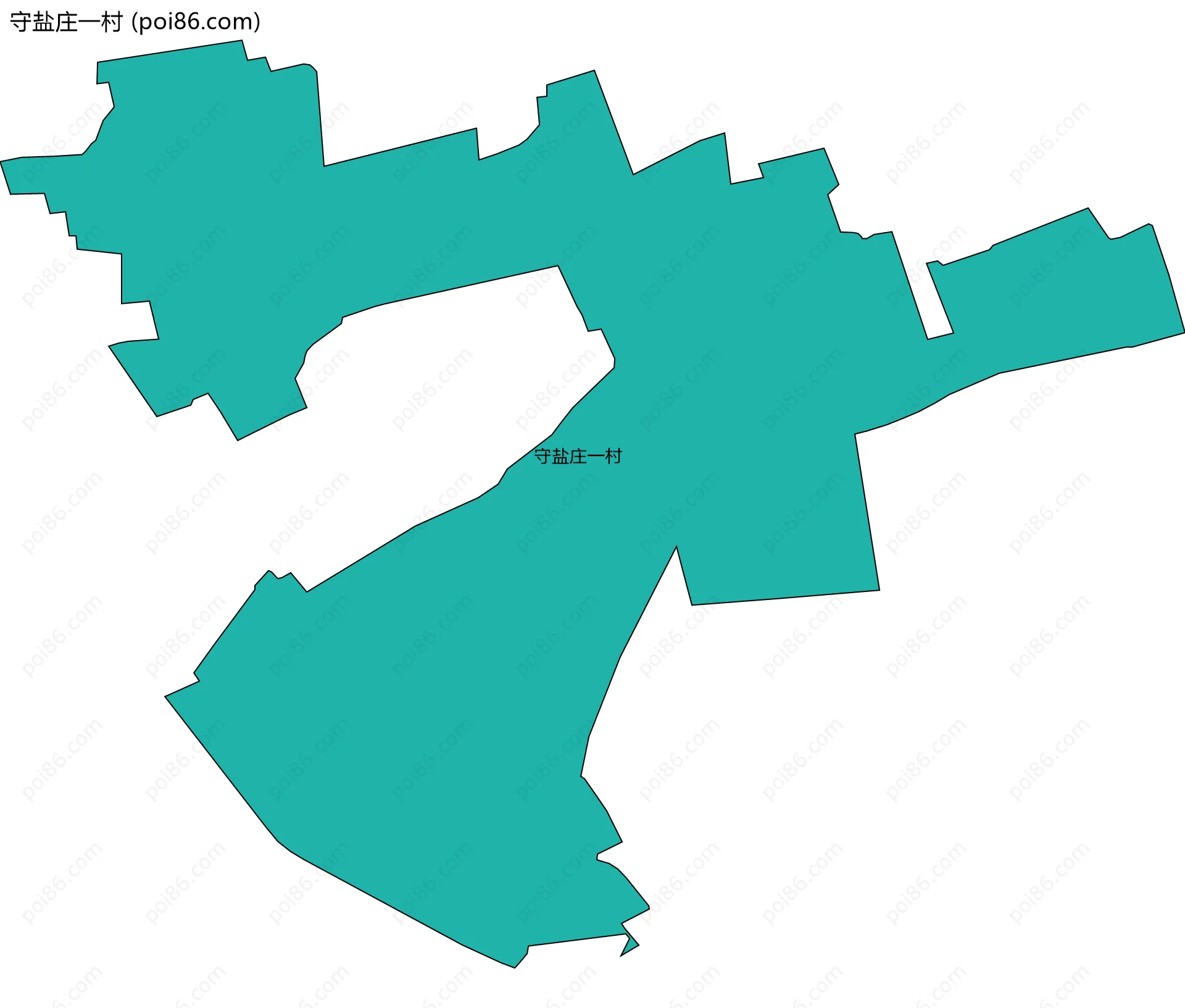 守盐庄一村边界地图