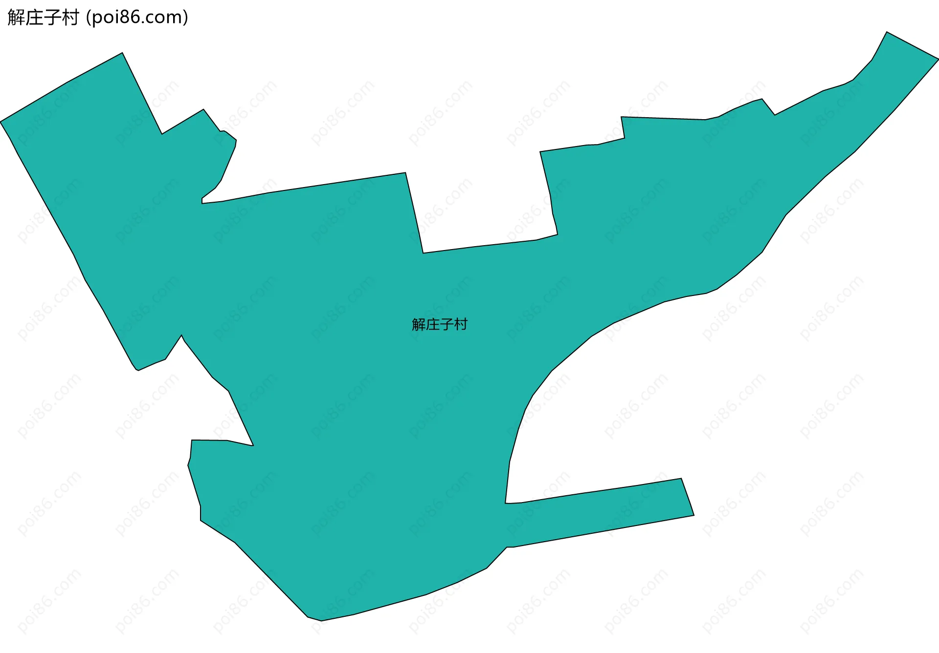 解庄子村边界地图