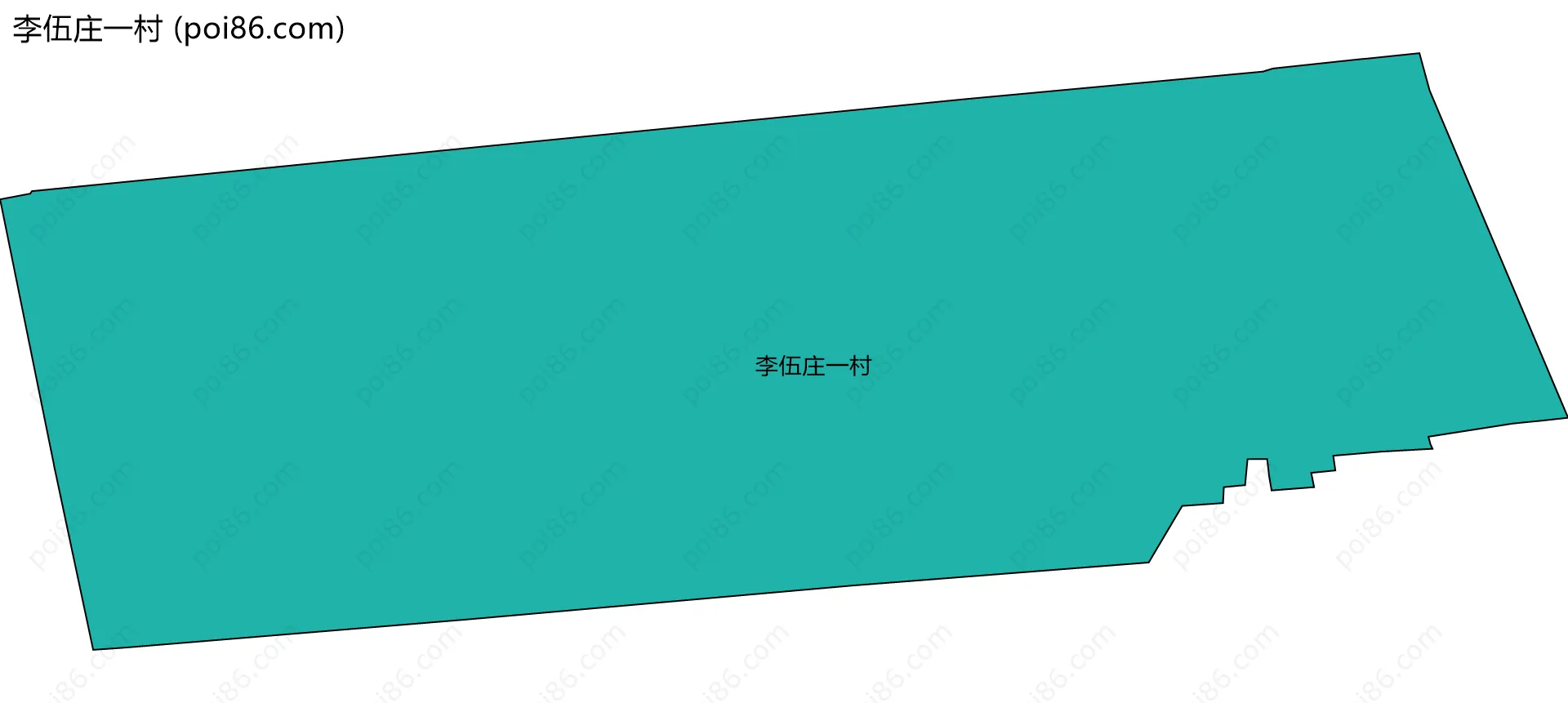 李伍庄一村边界地图