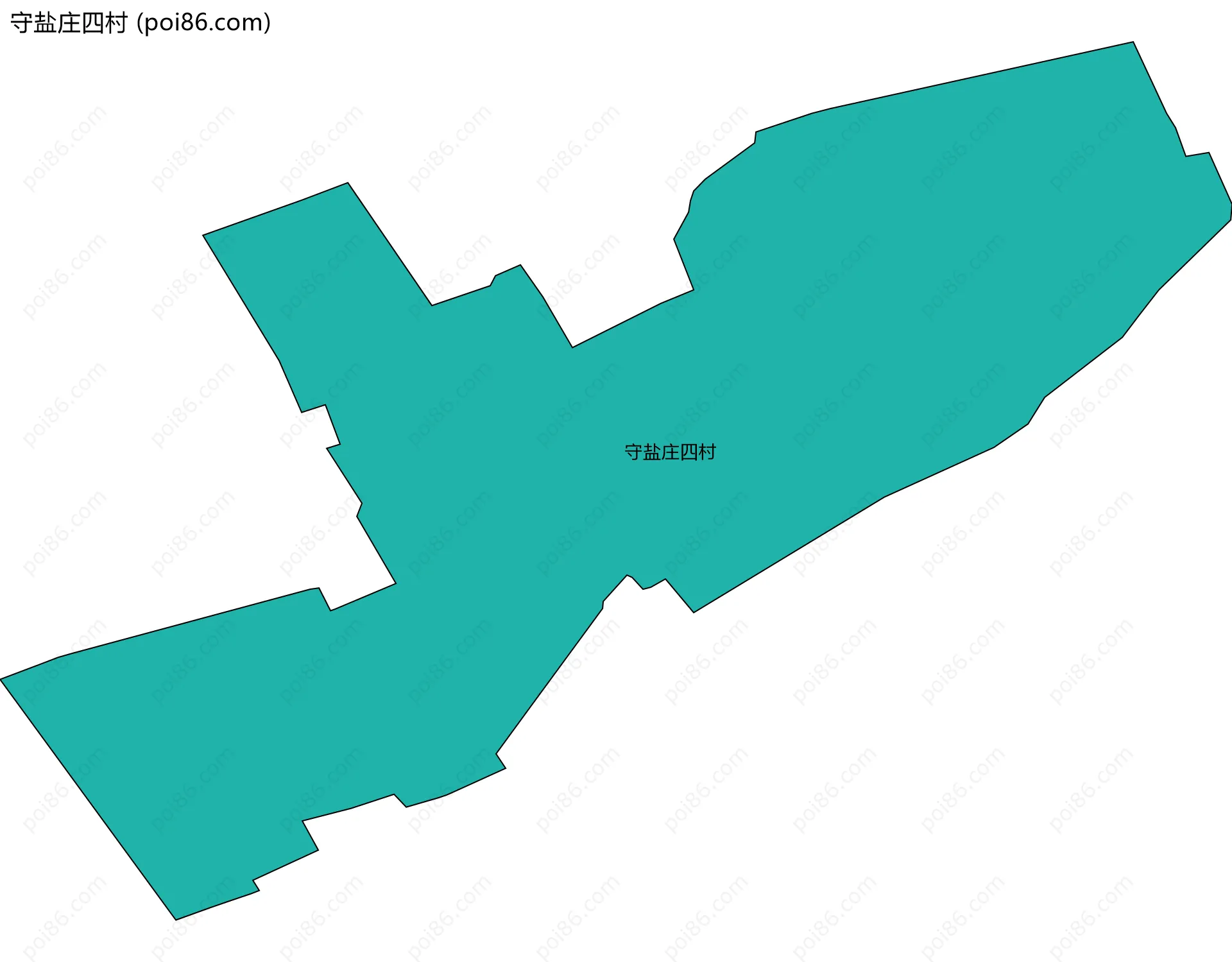 守盐庄四村边界地图