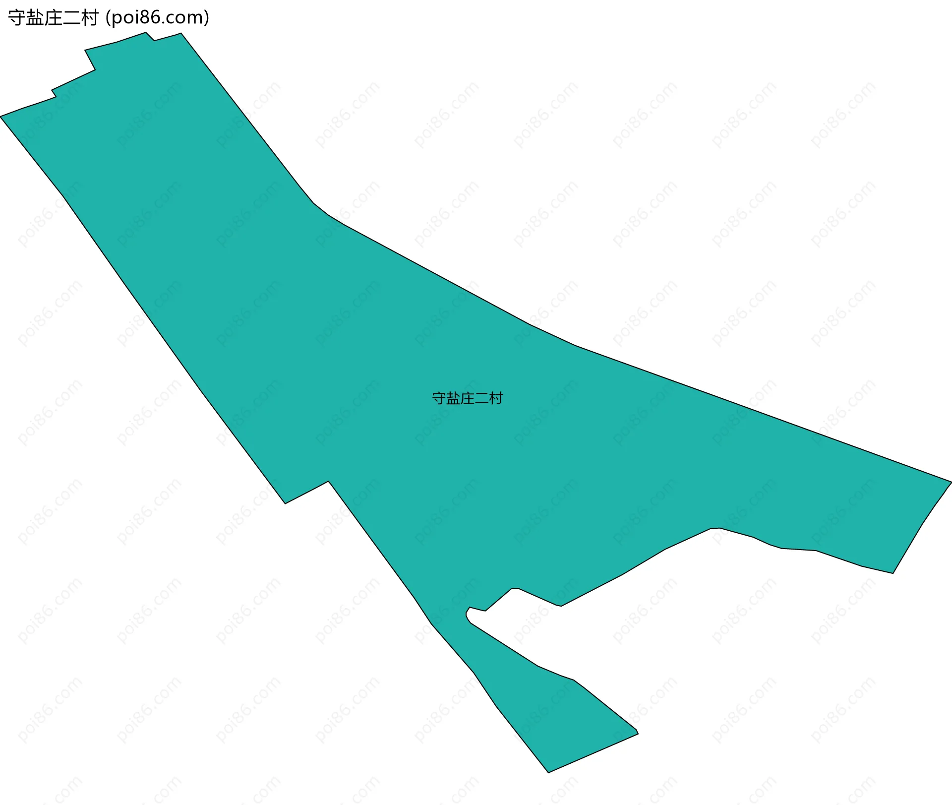 守盐庄二村边界地图
