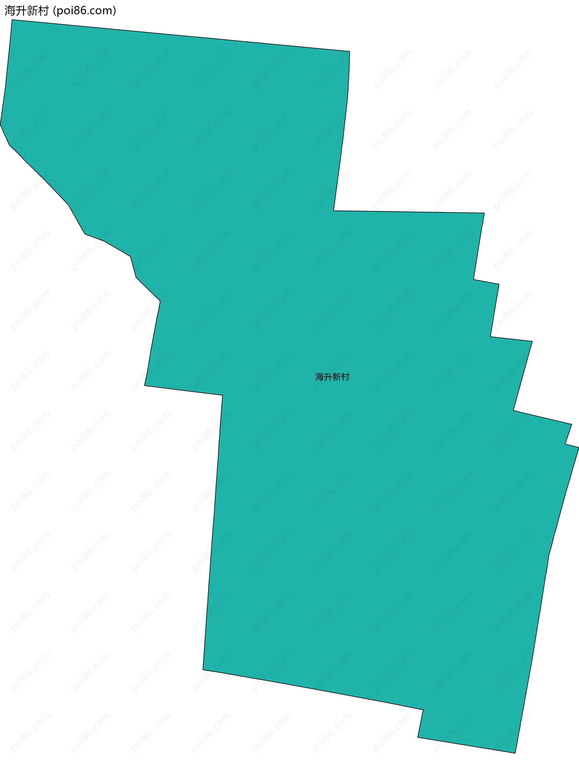 海升新村边界地图