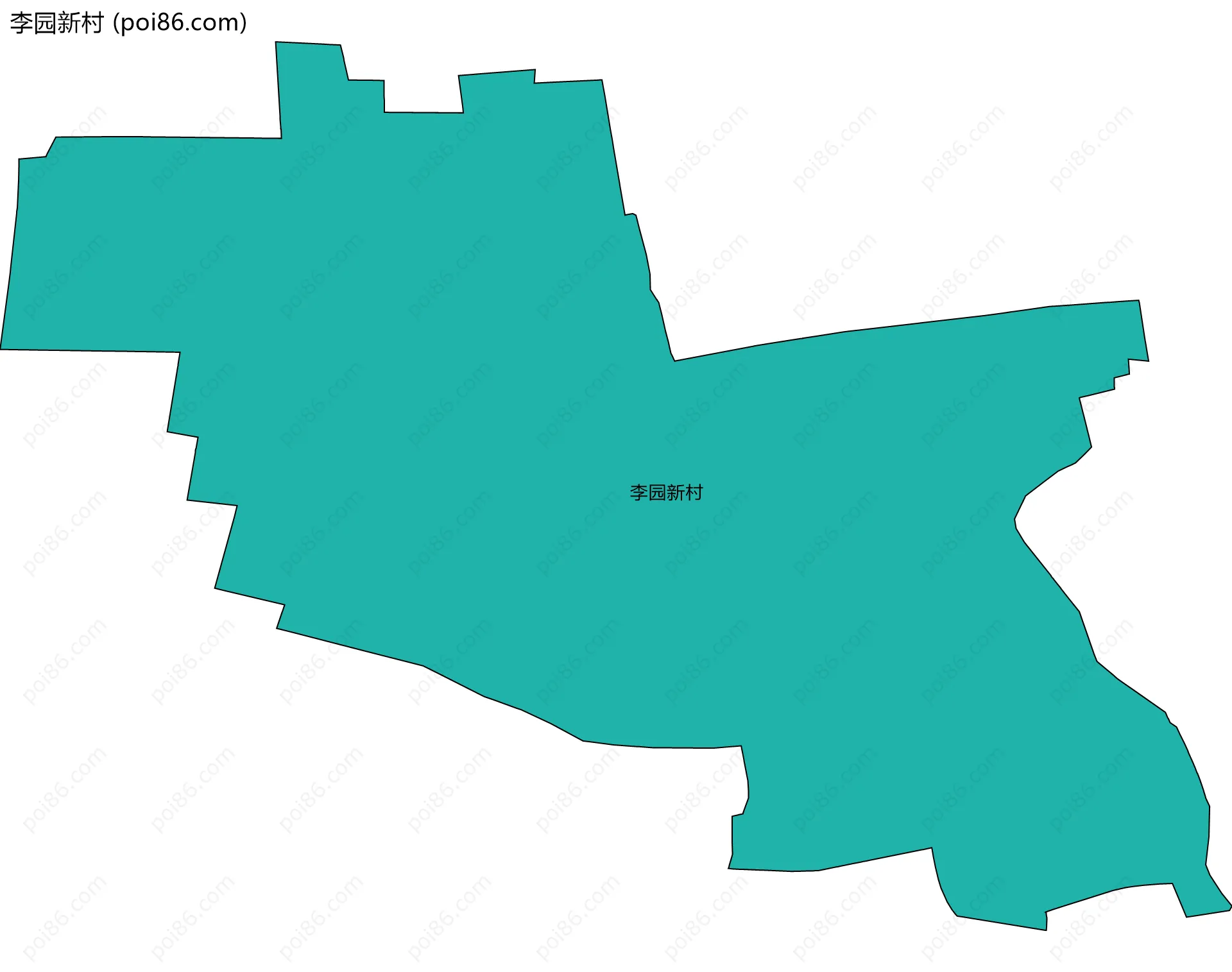 李园新村边界地图