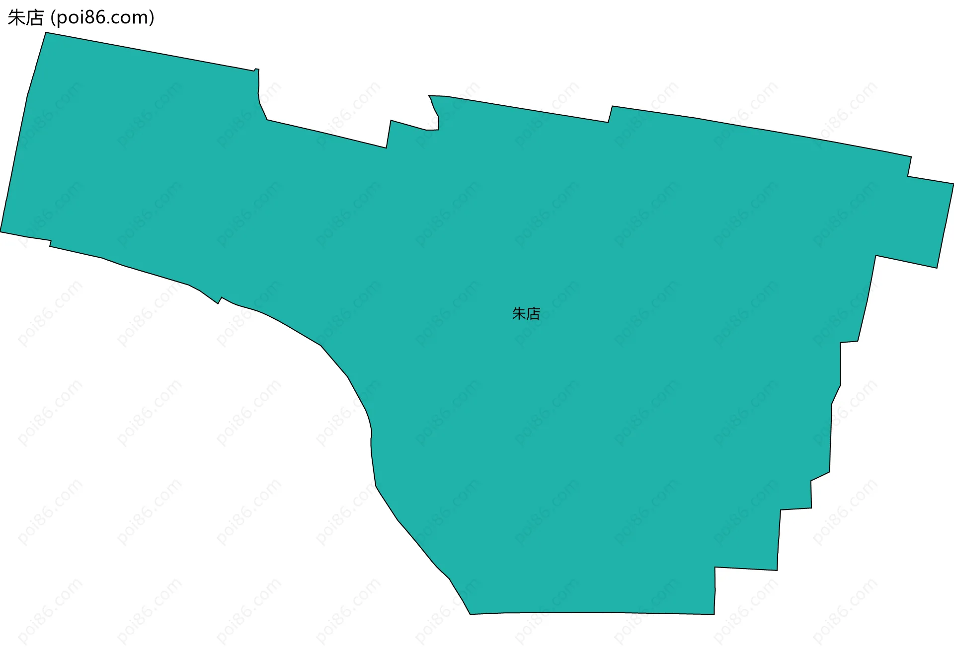 朱店边界地图