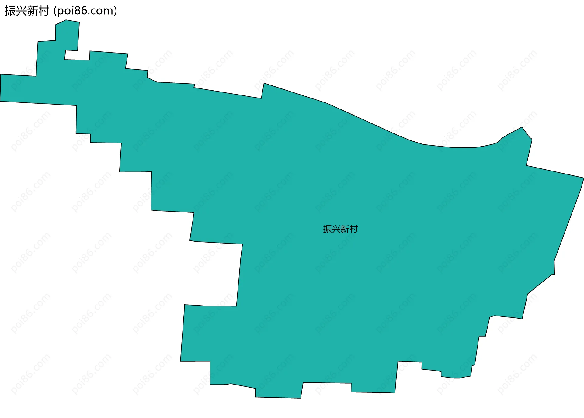 振兴新村边界地图