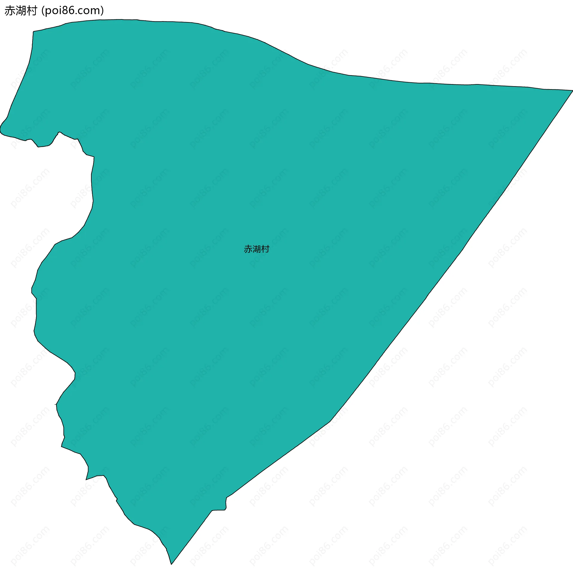 赤湖村边界地图
