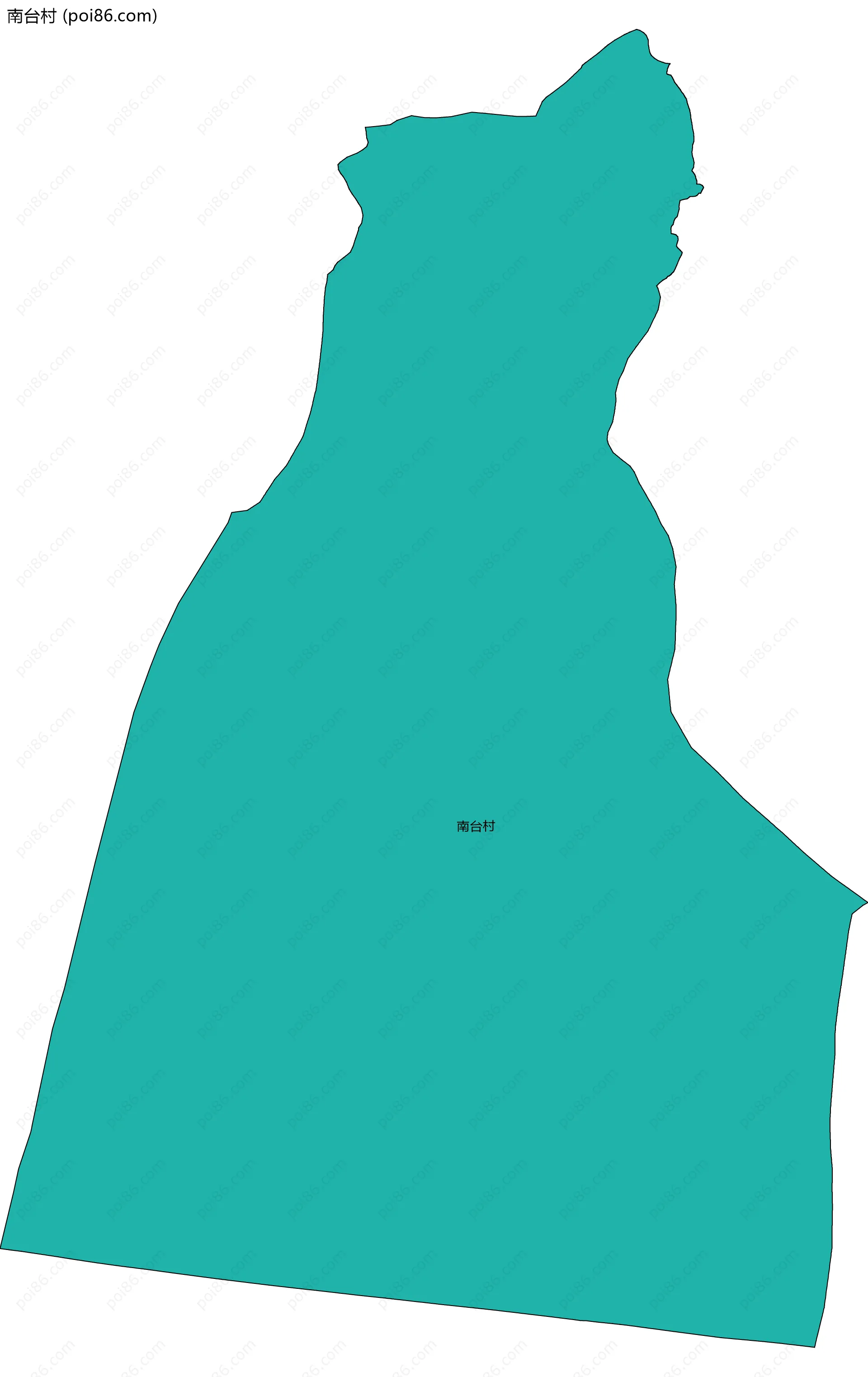 南台村边界地图