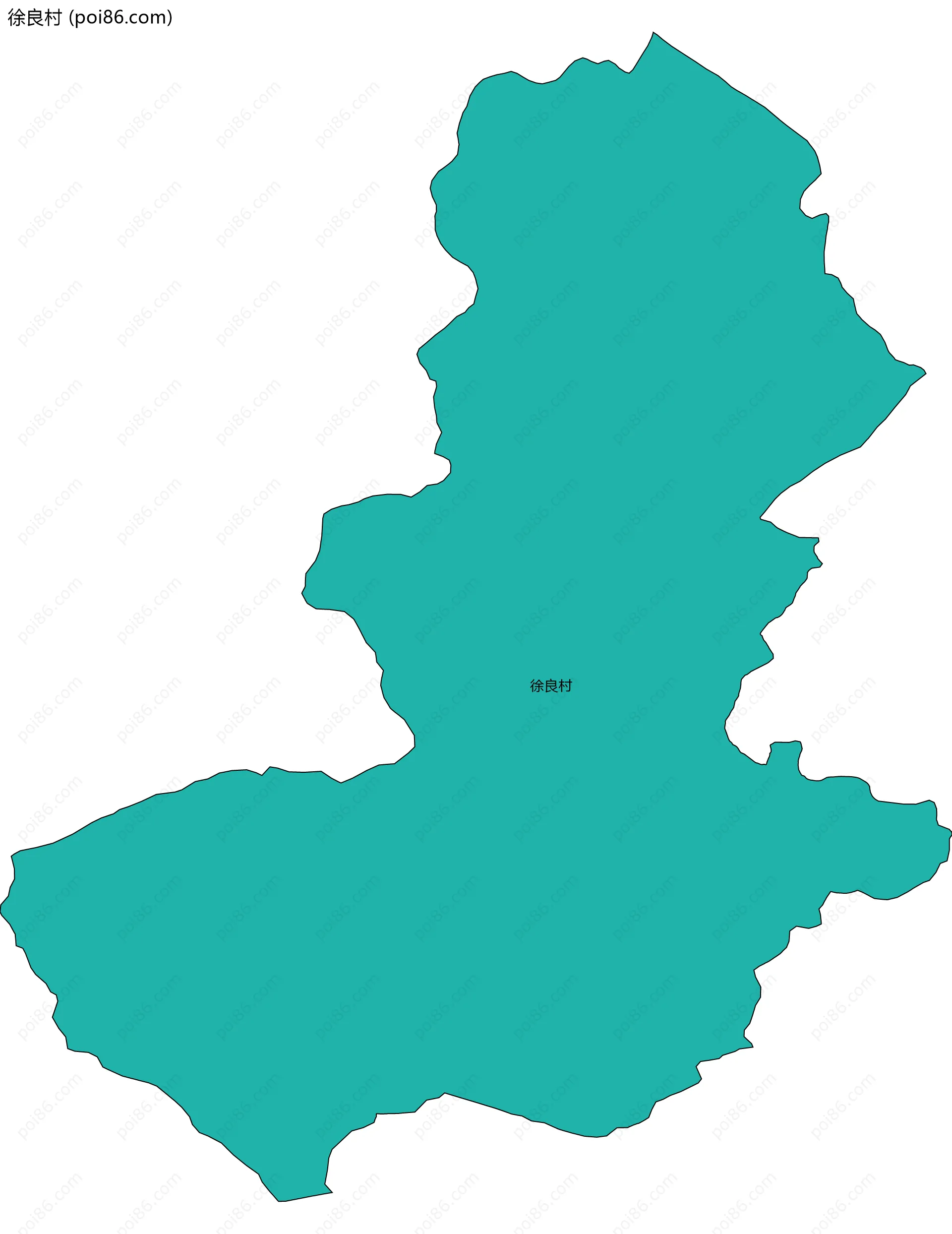 徐良村边界地图