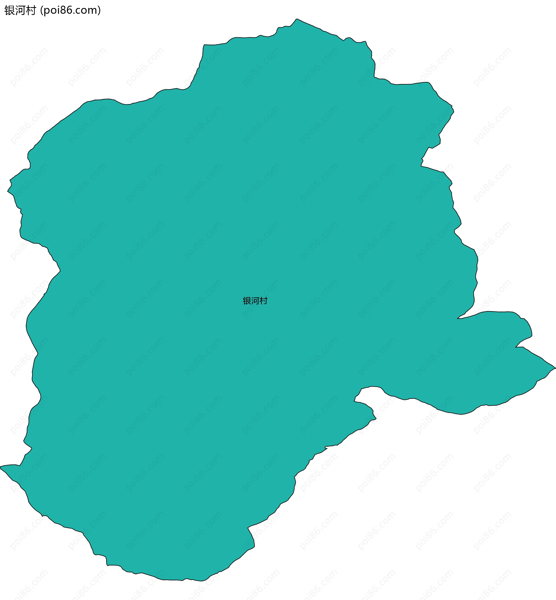 银河村边界地图