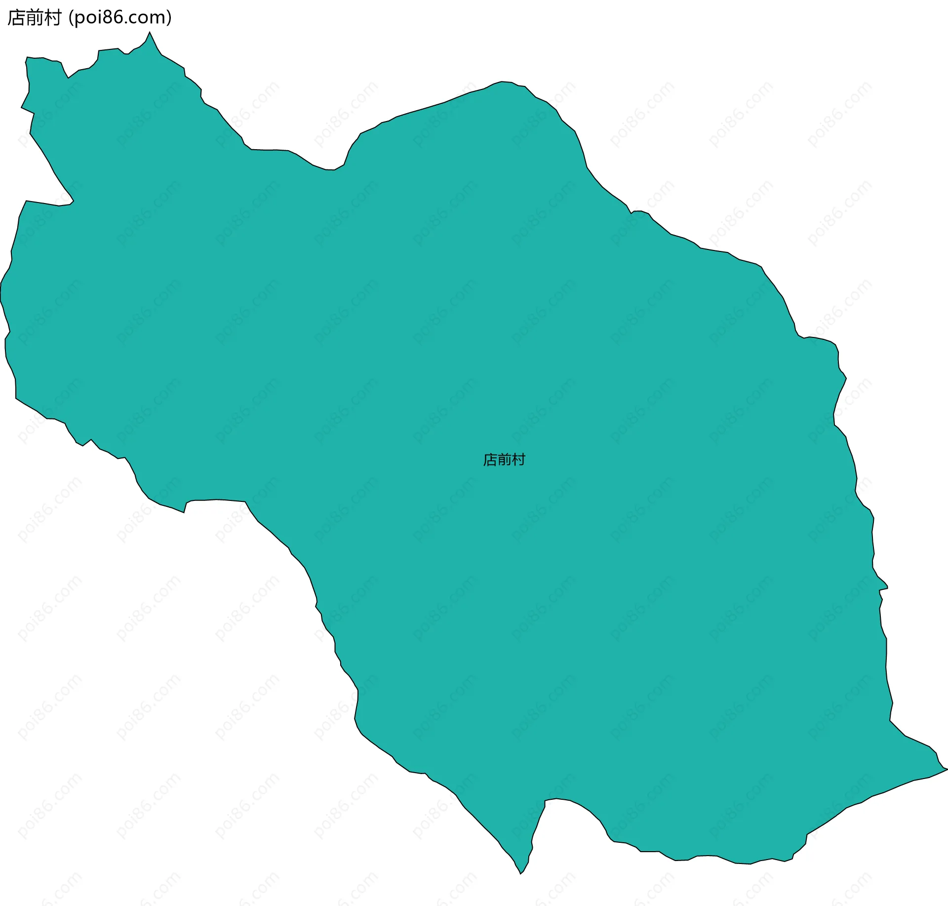 店前村边界地图