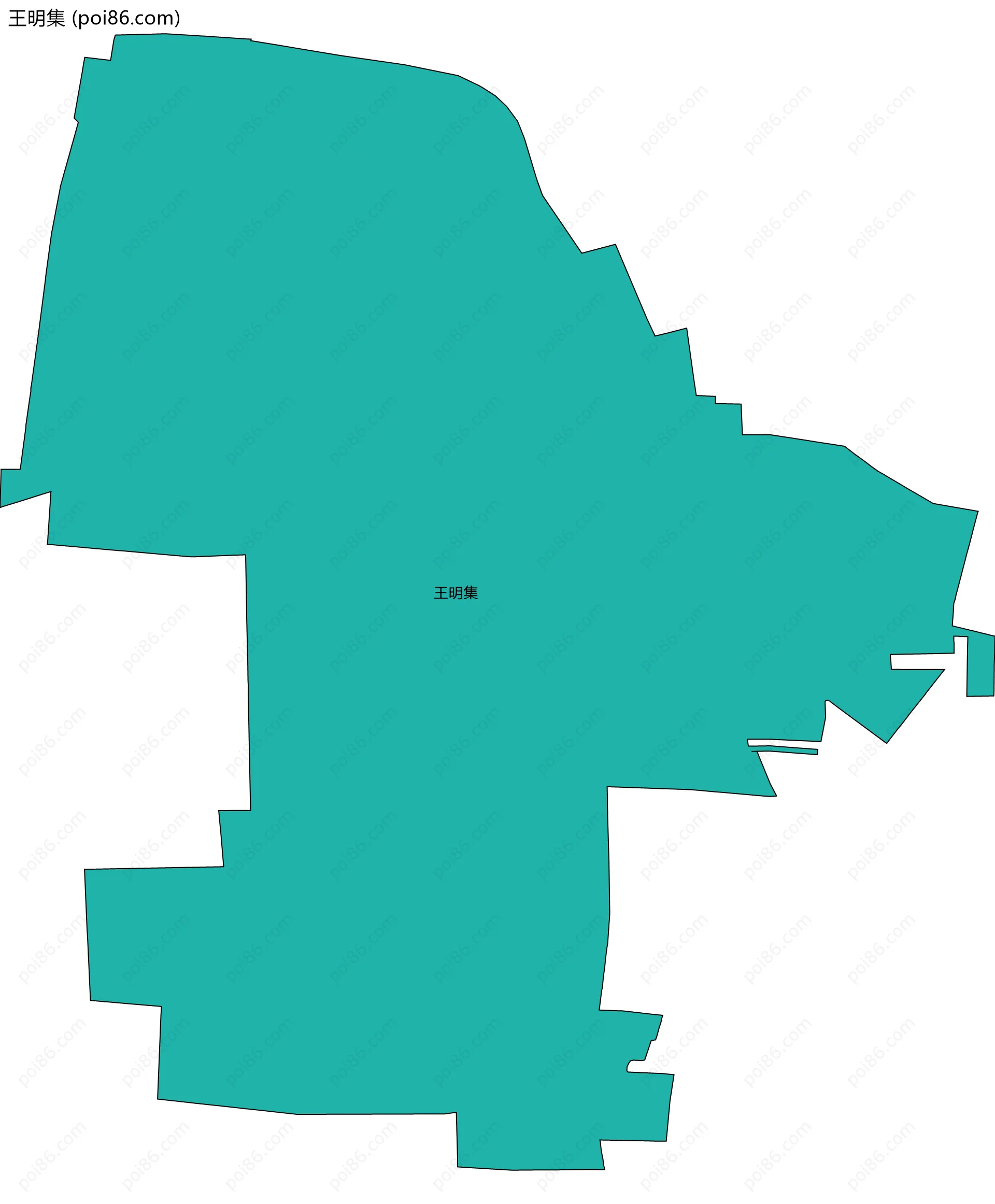 王明集边界地图