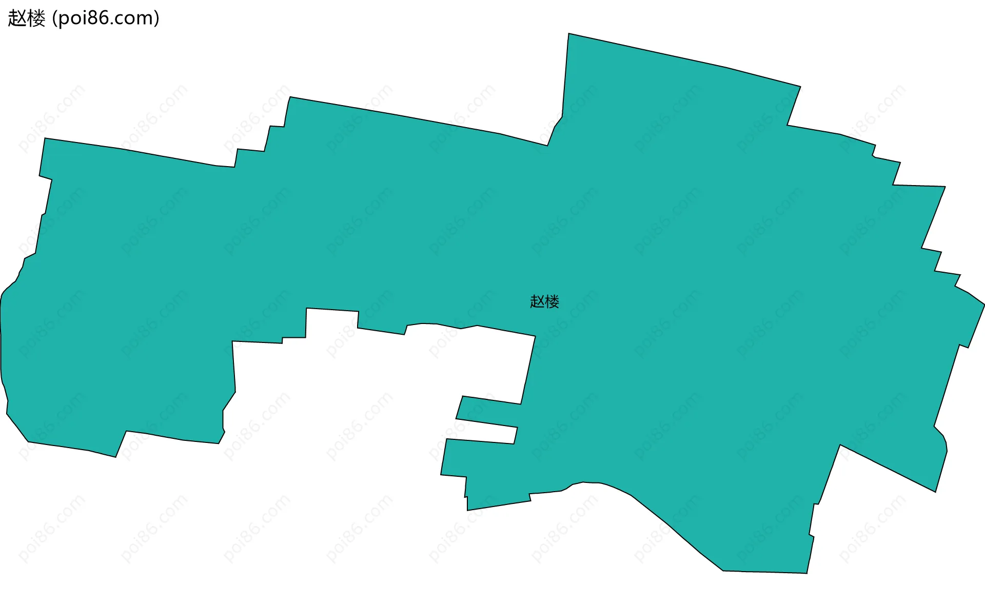 赵楼边界地图