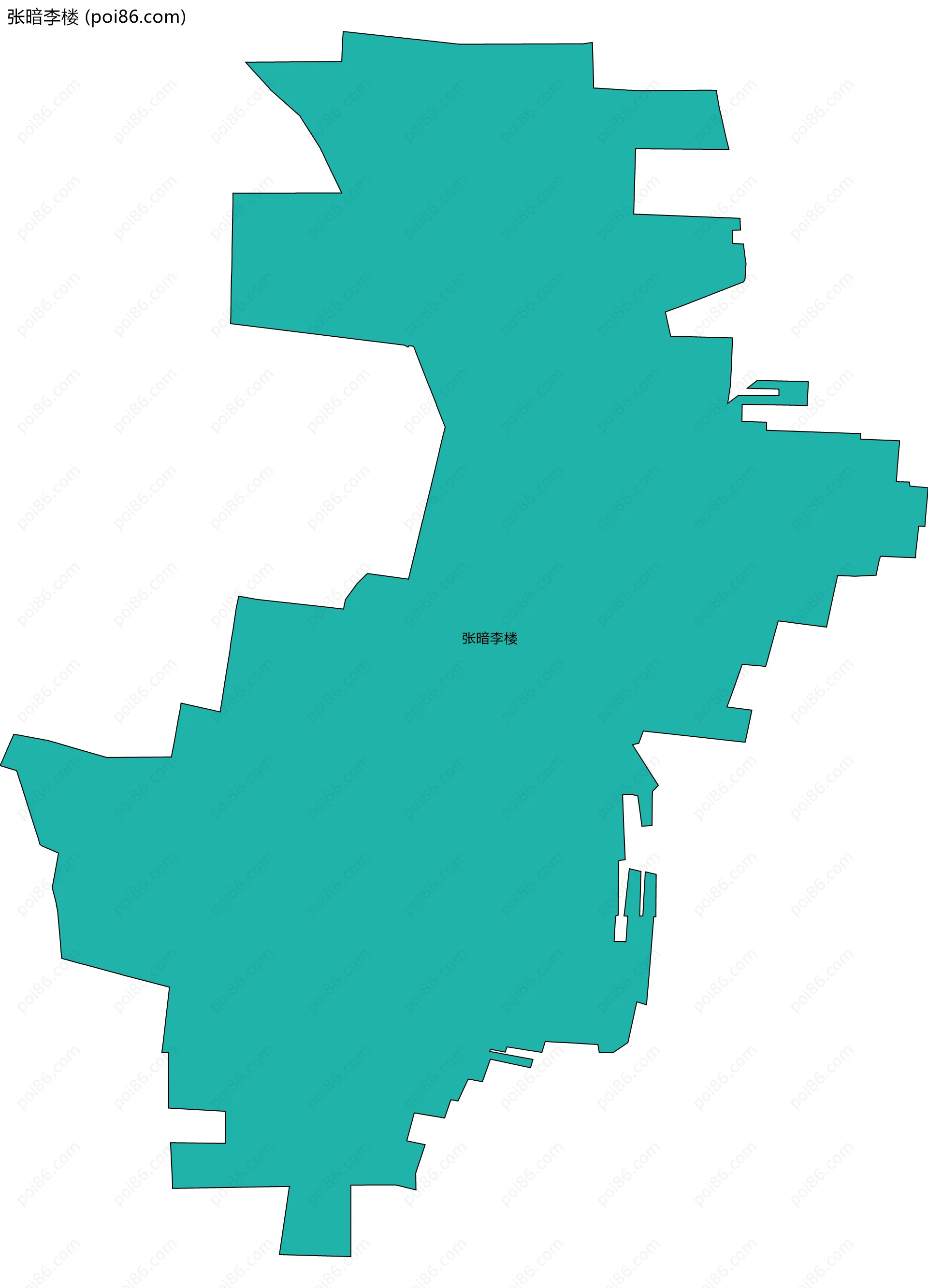 张暗李楼边界地图