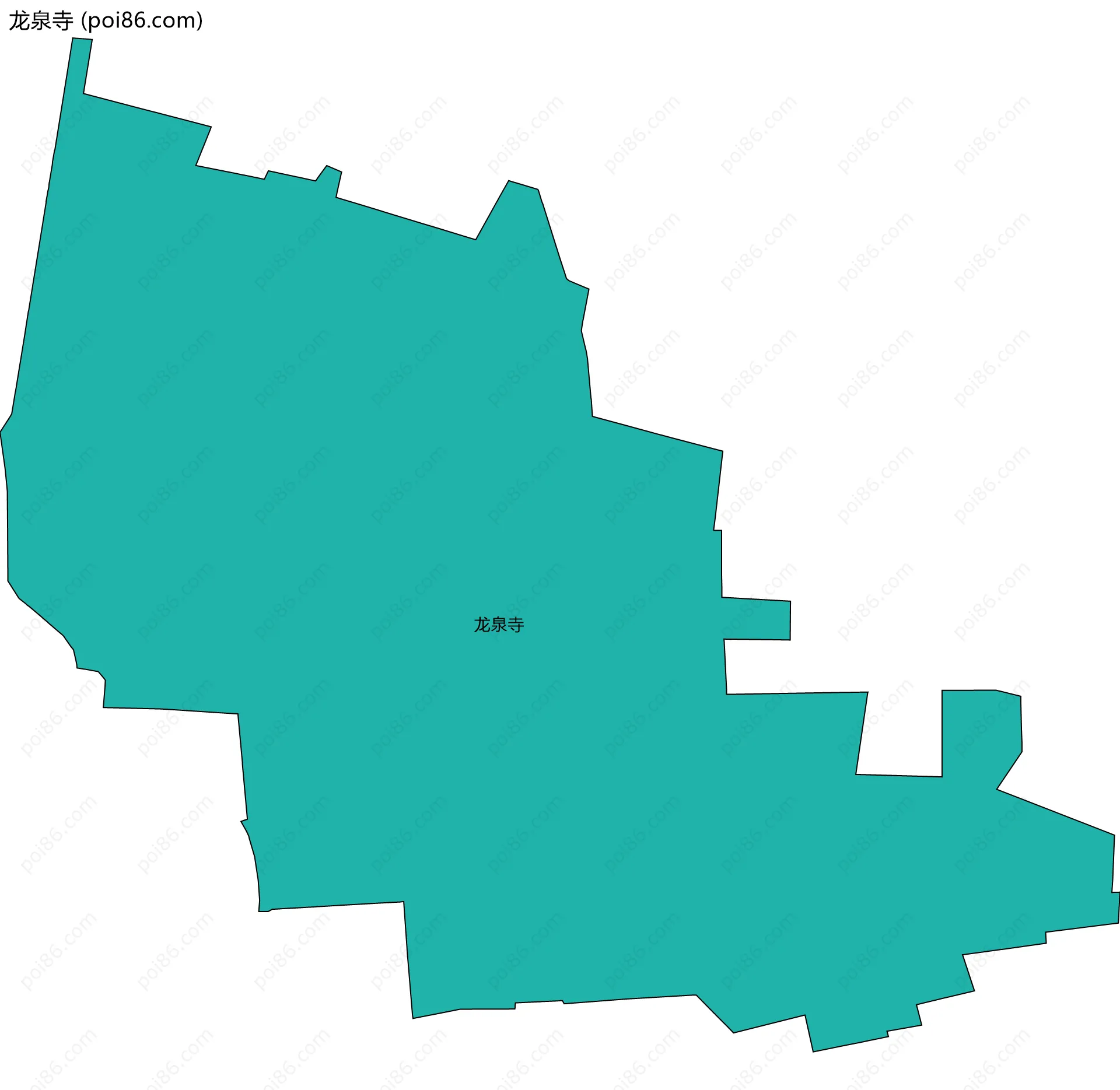 龙泉寺边界地图