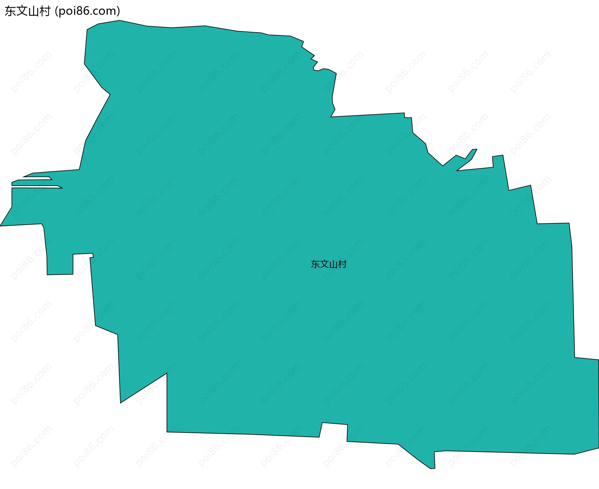 东文山村边界地图
