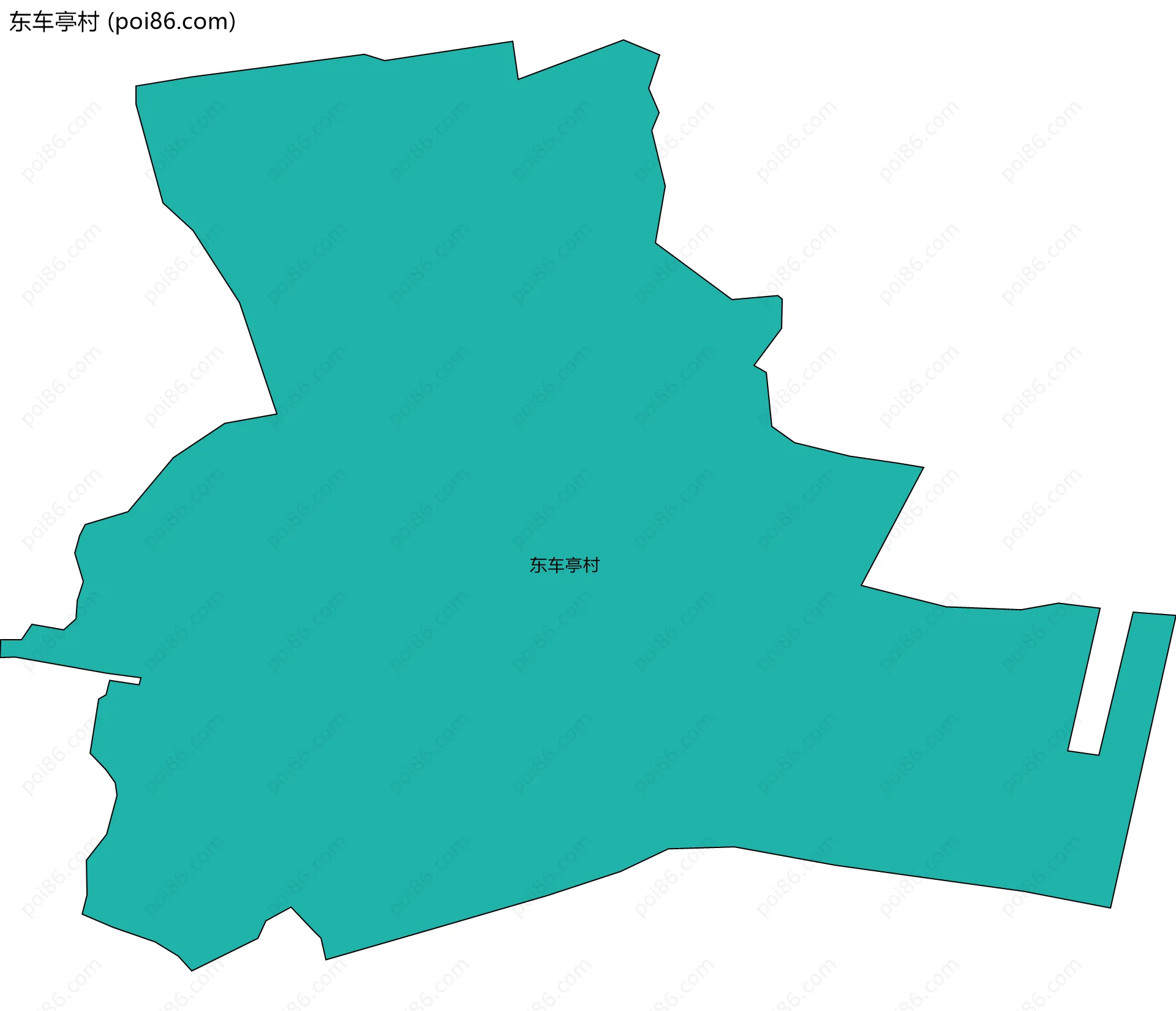 东车亭村边界地图