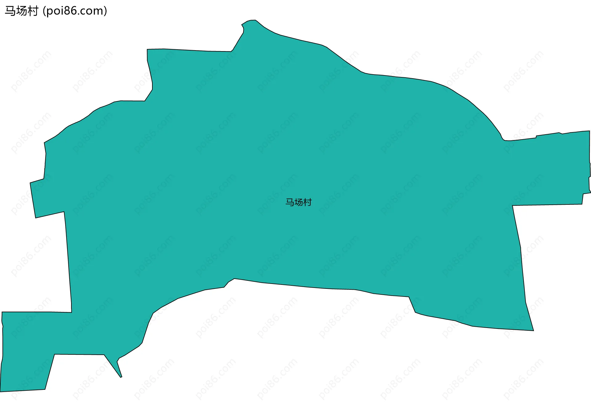 马场村边界地图