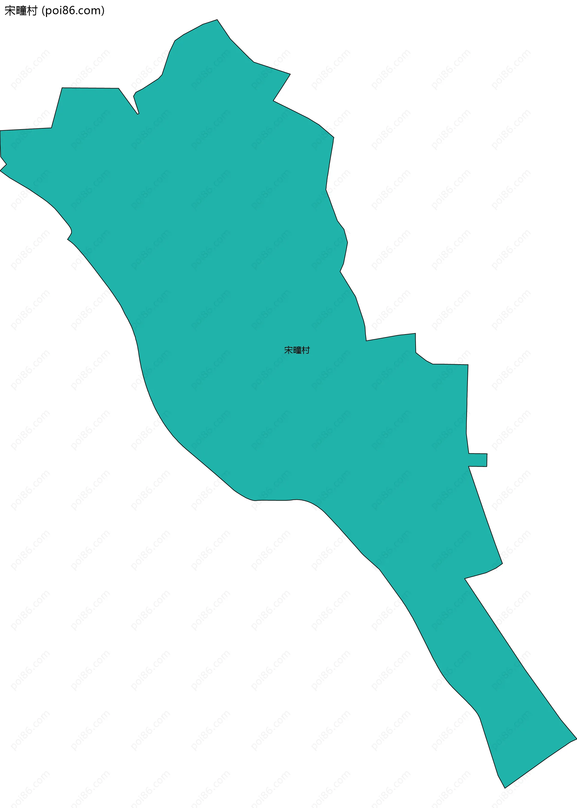 宋疃村边界地图