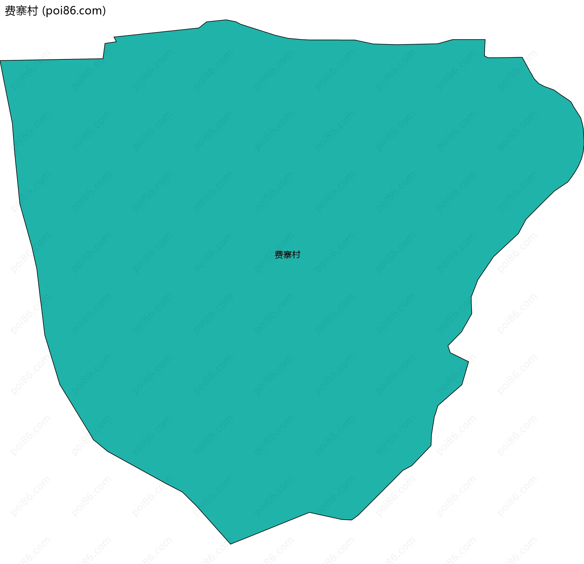 费寨村边界地图