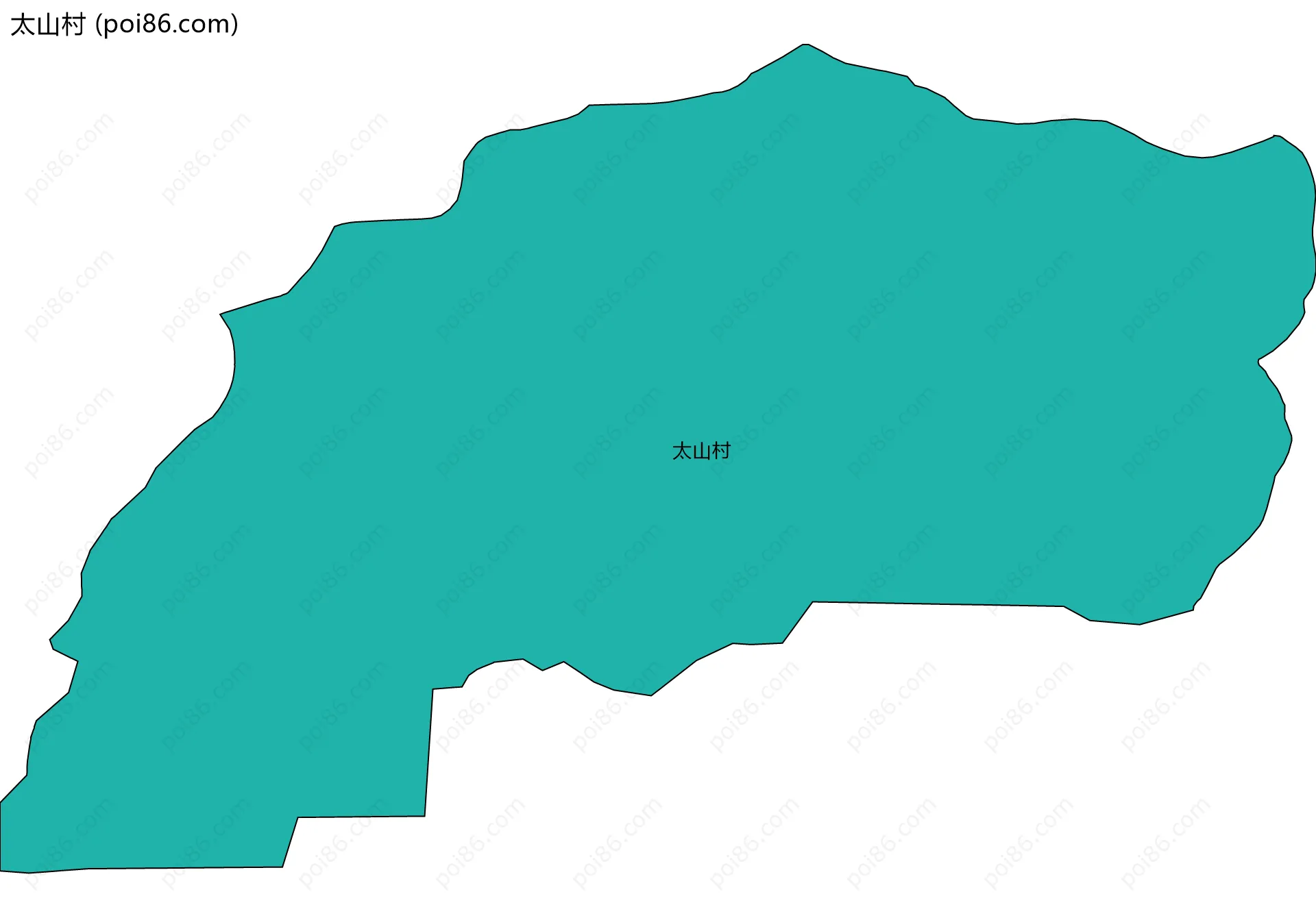 太山村边界地图
