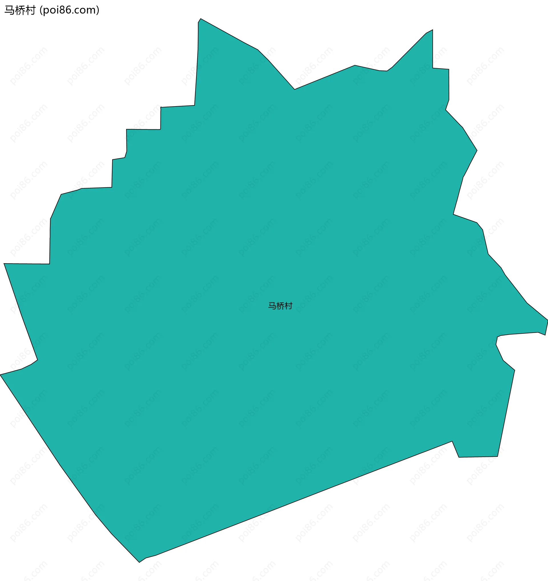 马桥村边界地图