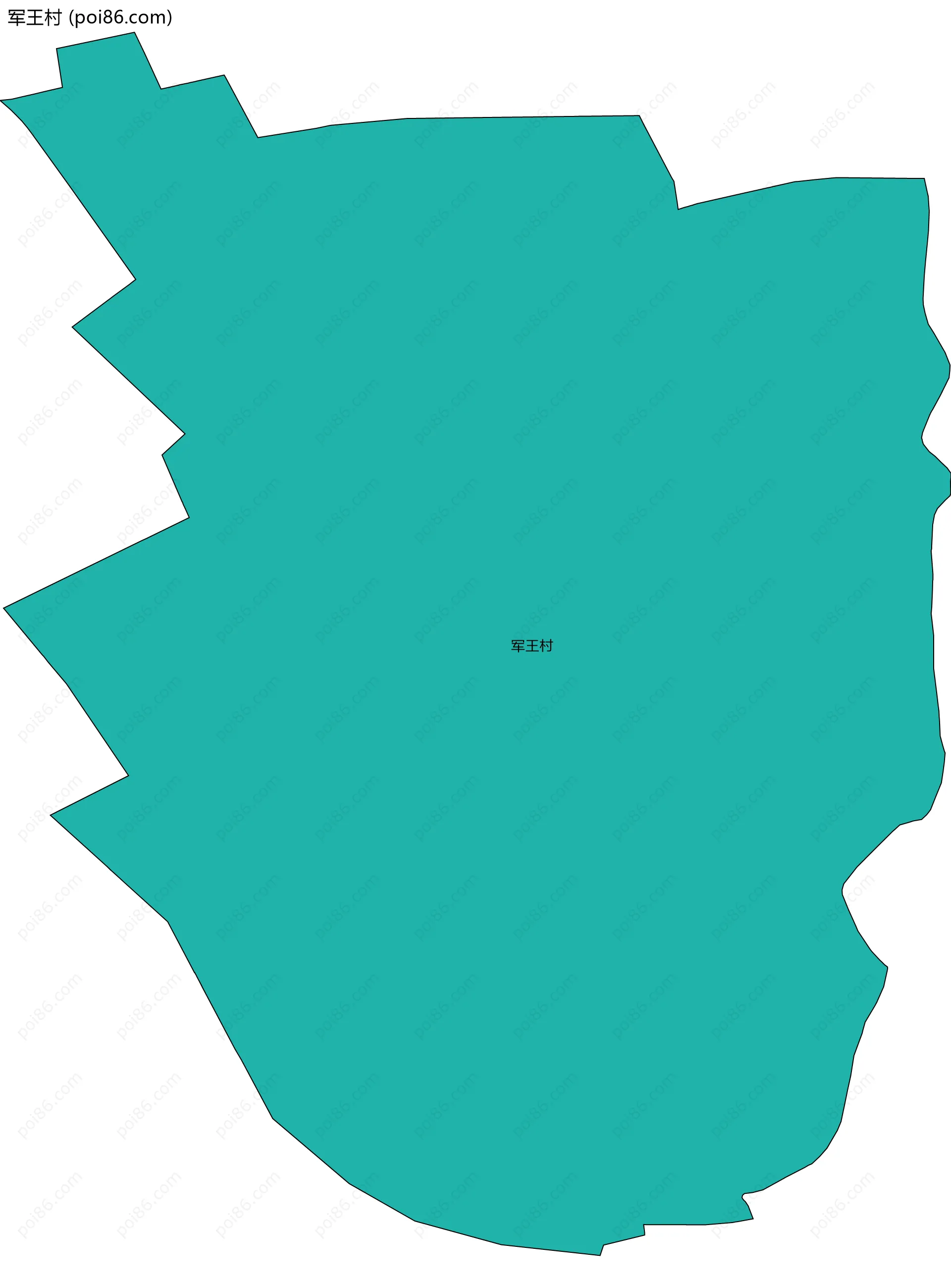 军王村边界地图