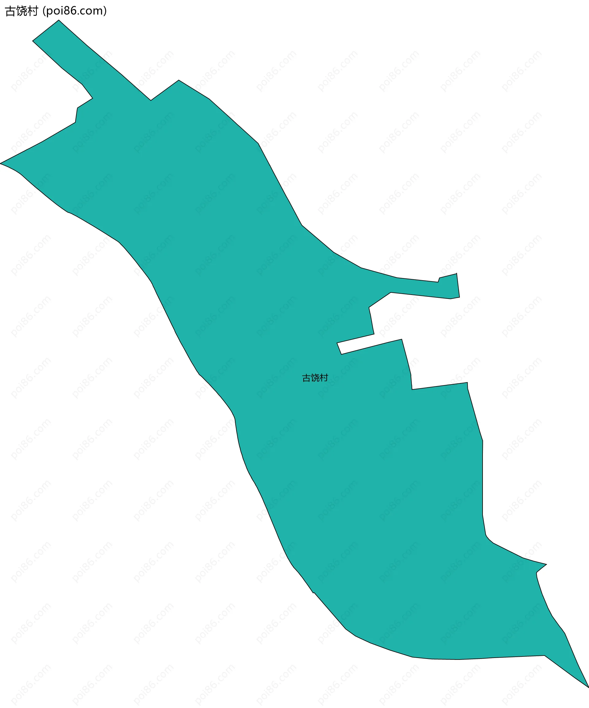 古饶村边界地图