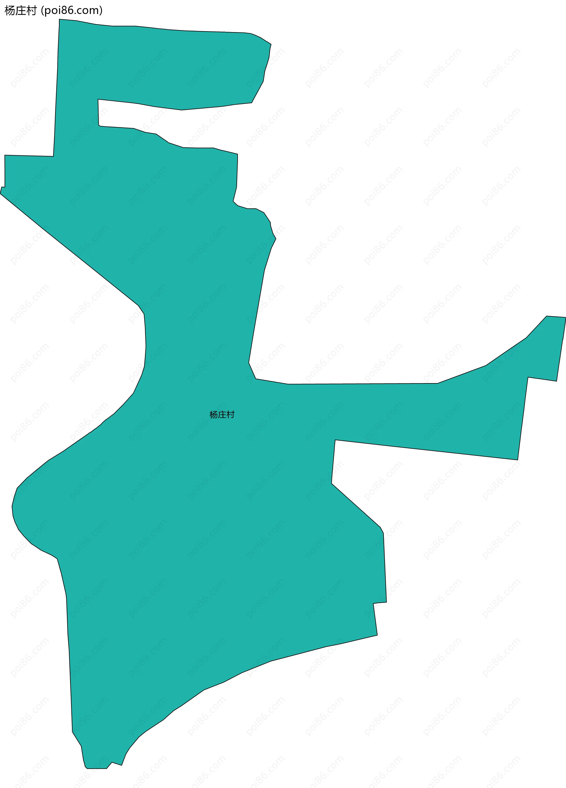 杨庄村边界地图