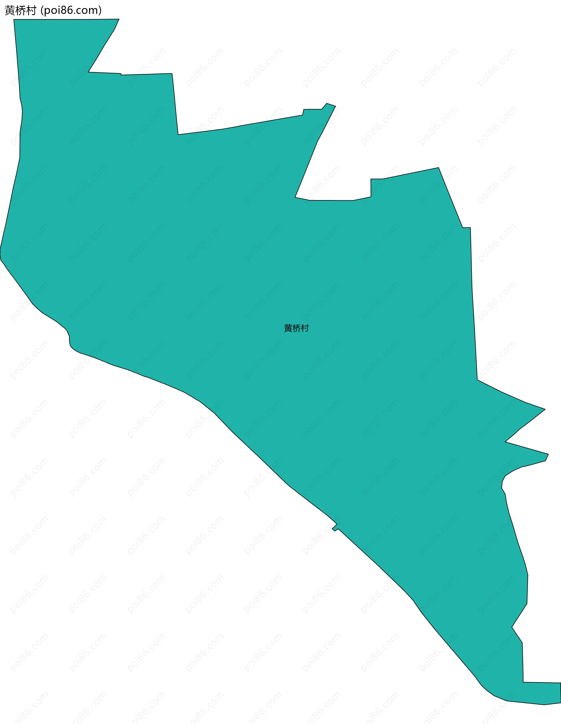 黄桥村边界地图