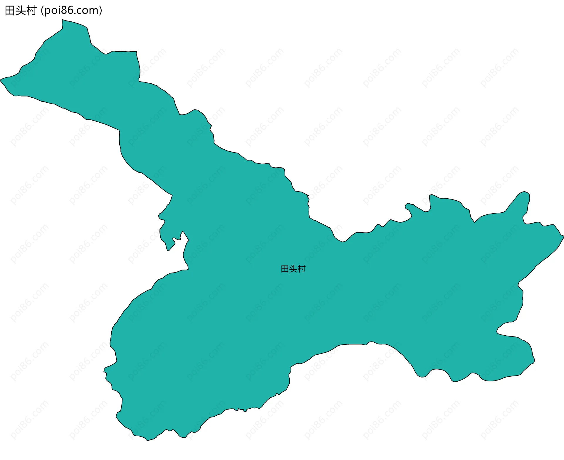 田头村边界地图