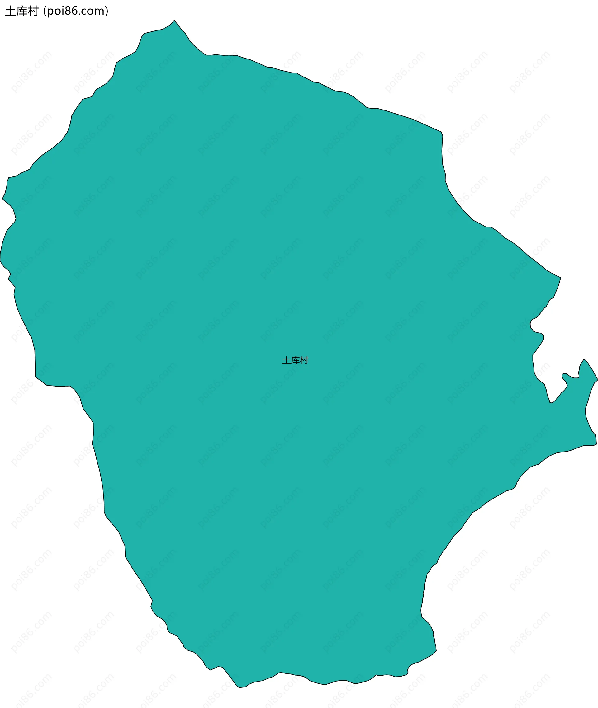 土库村边界地图