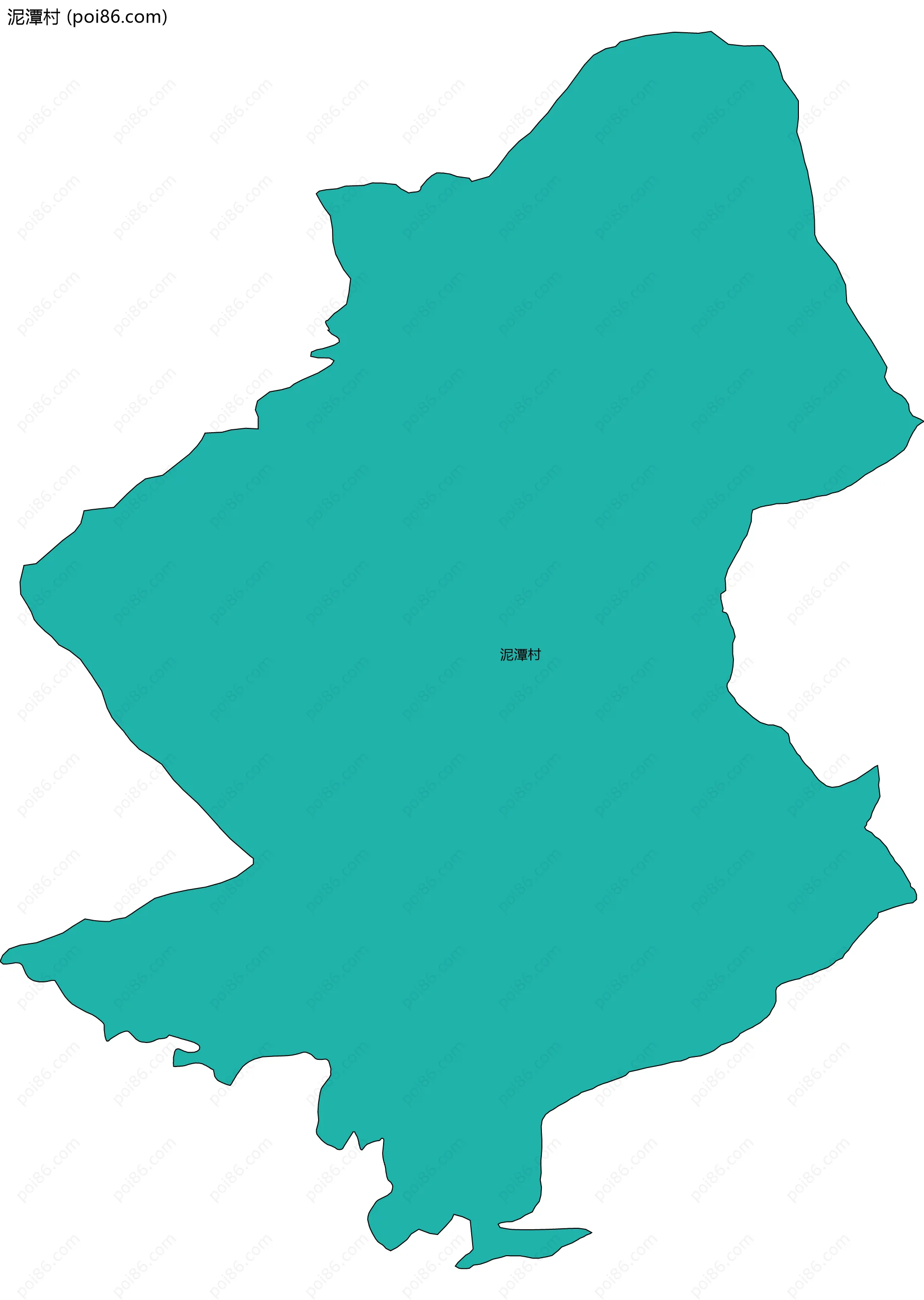 泥潭村边界地图