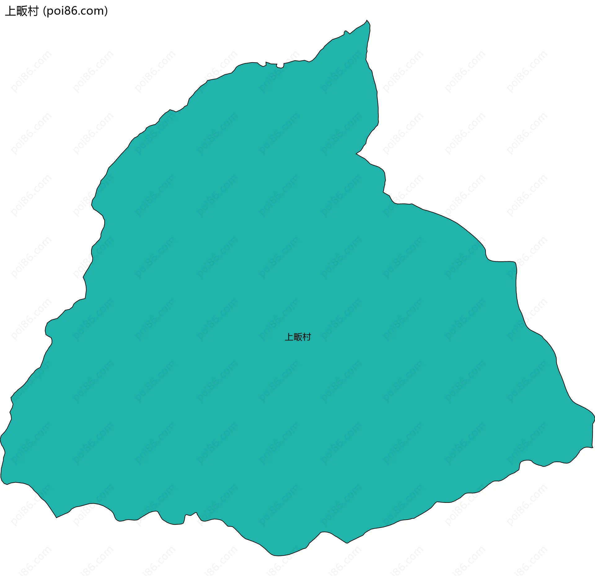 上畈村边界地图