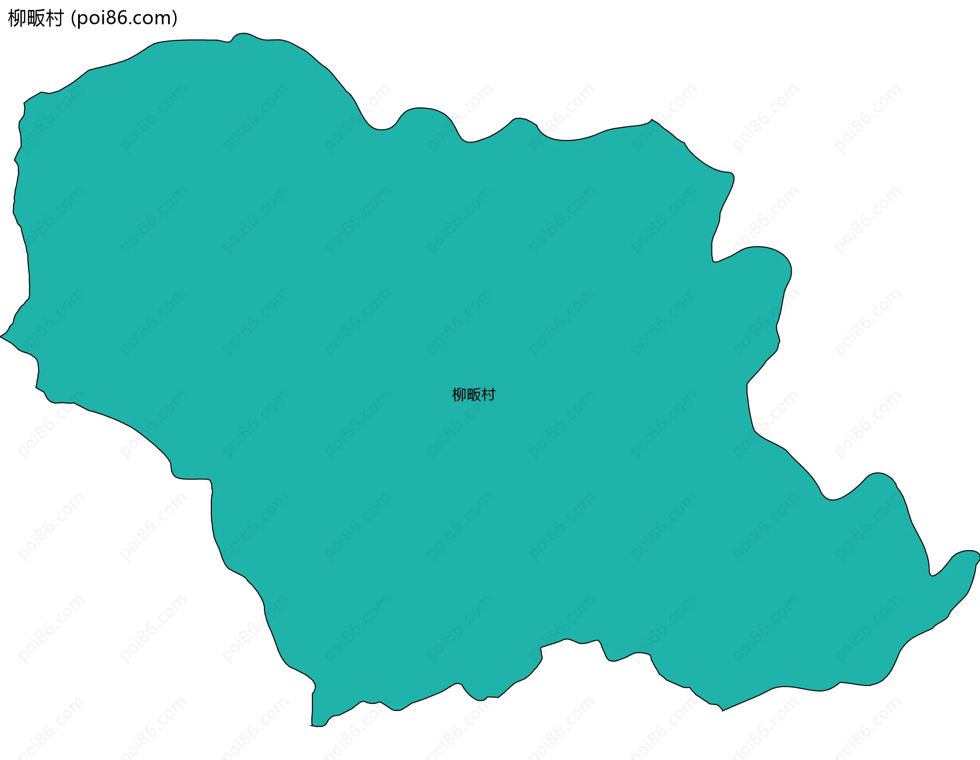 柳畈村边界地图