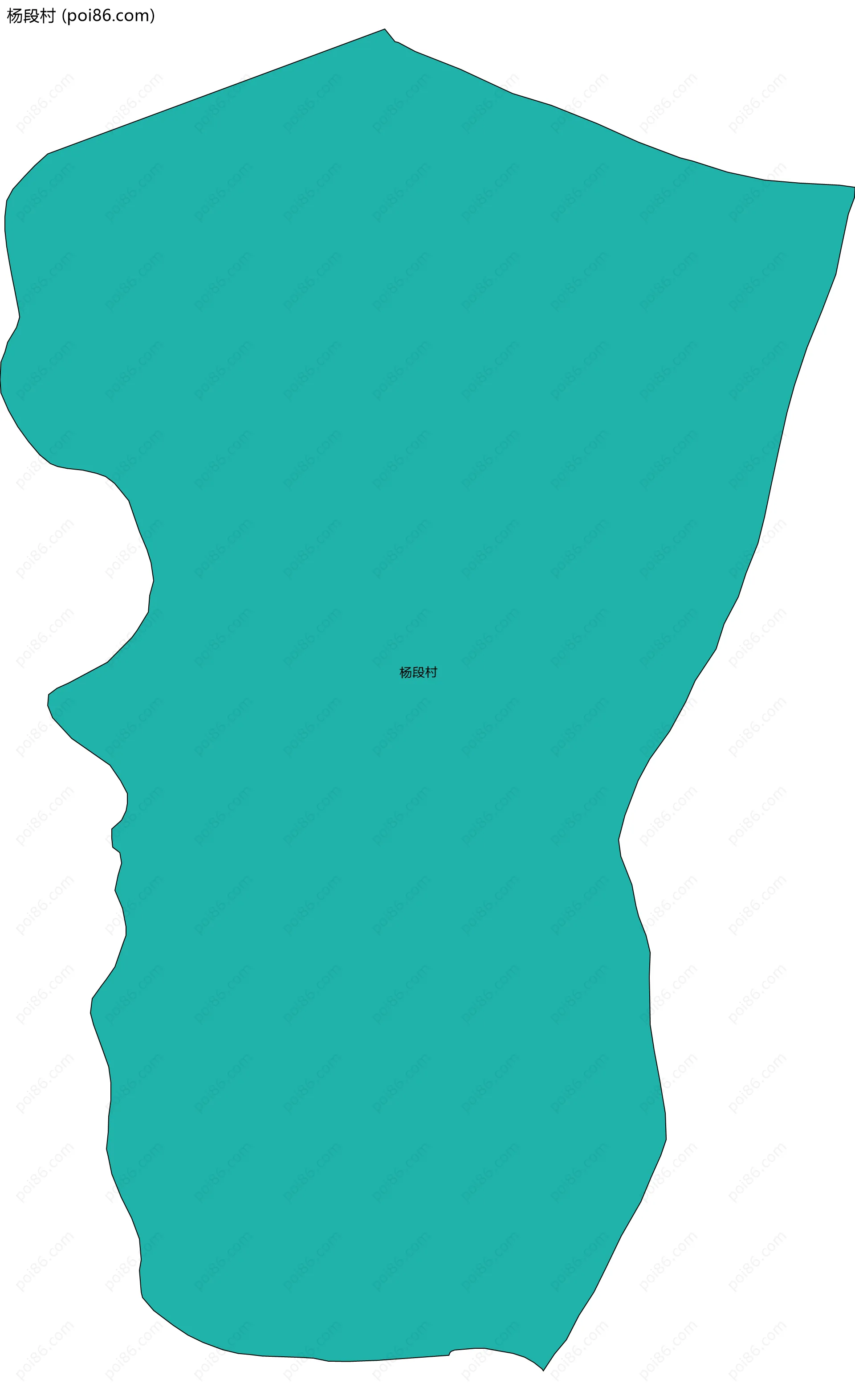 杨段村边界地图