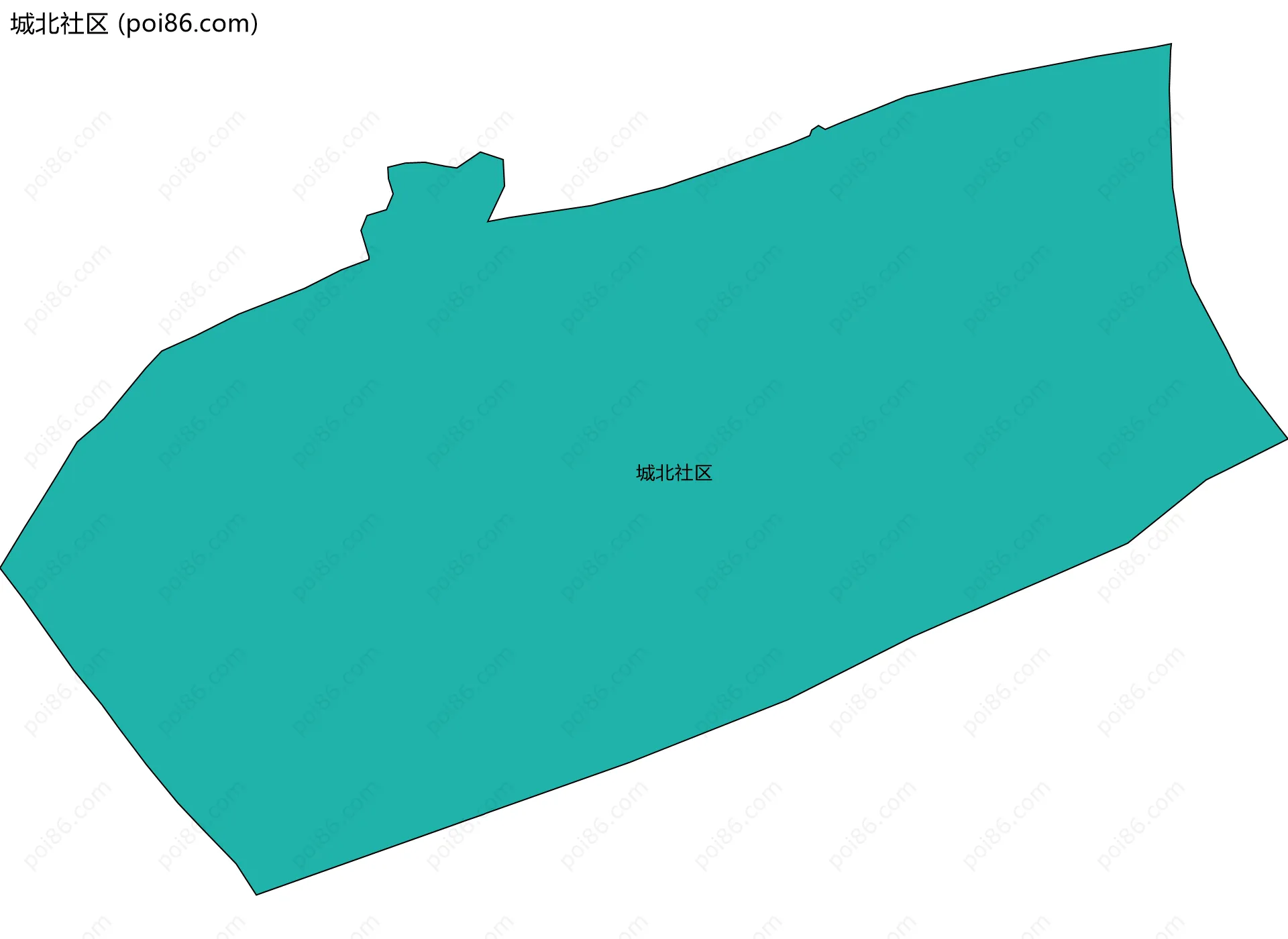 城北社区边界地图