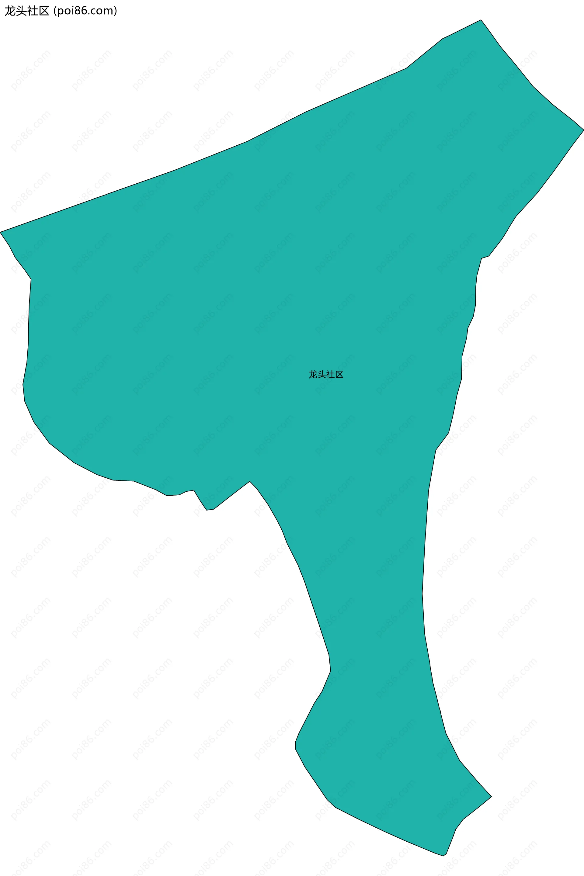 龙头社区边界地图