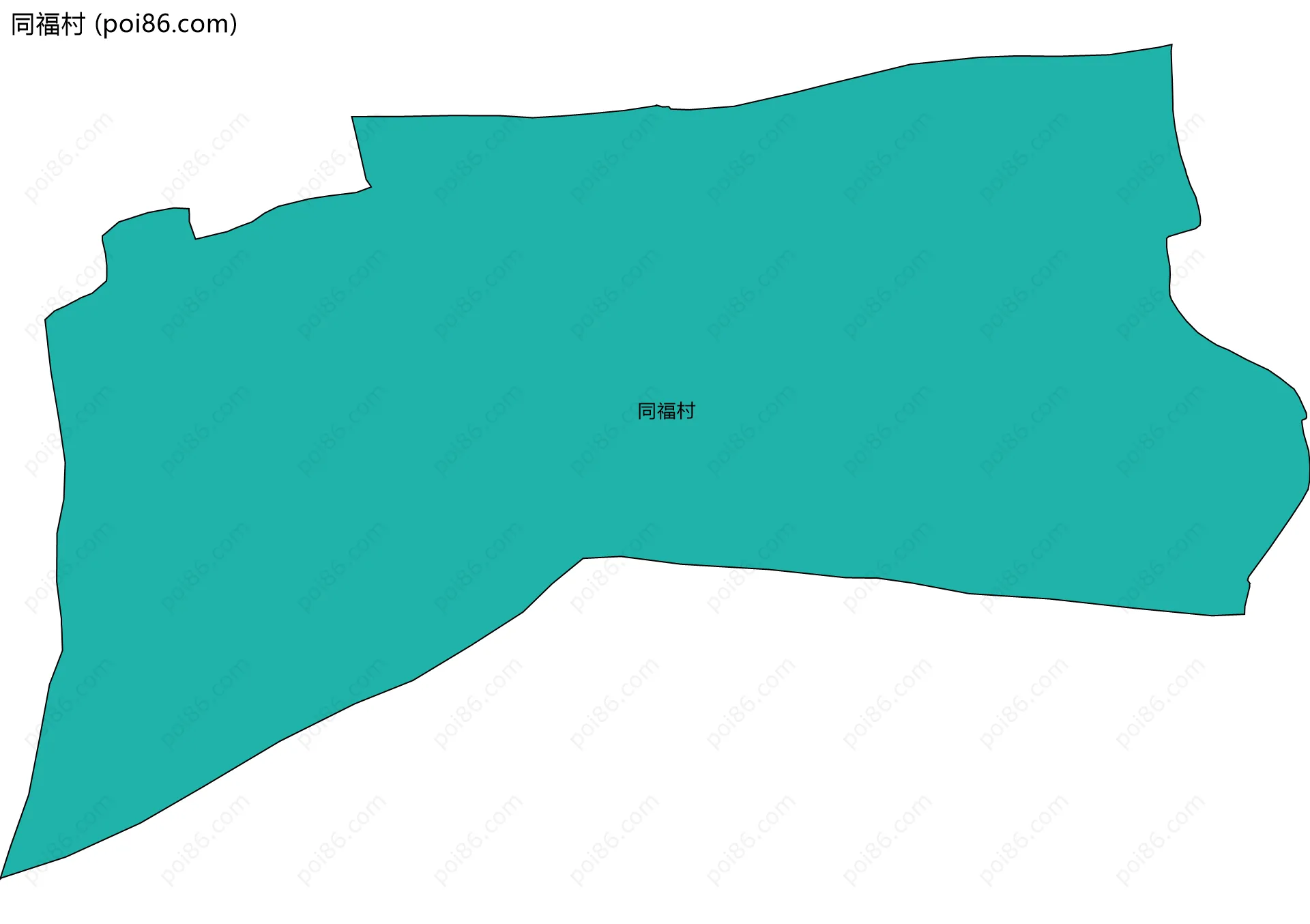 同福村边界地图