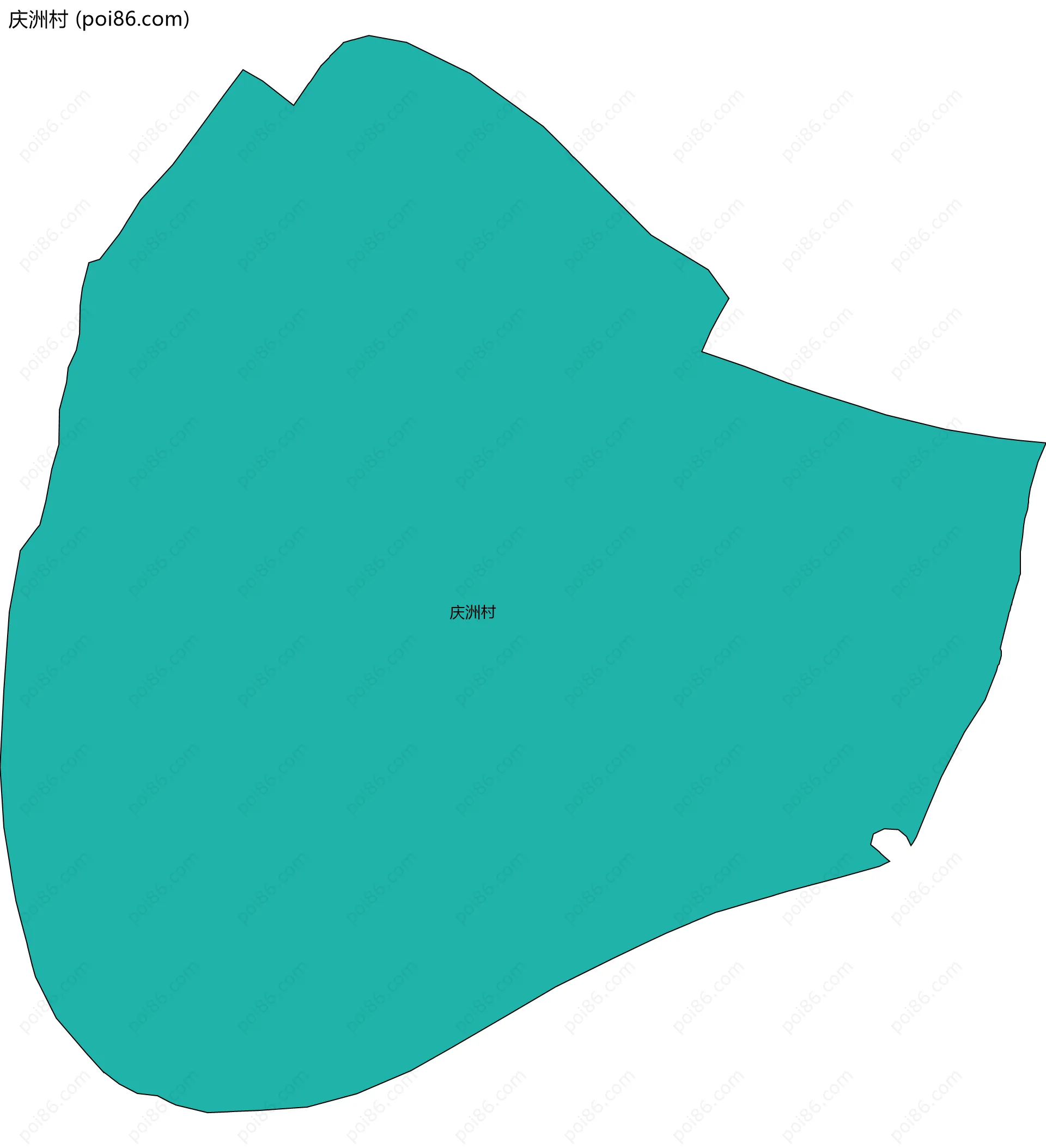 庆洲村边界地图