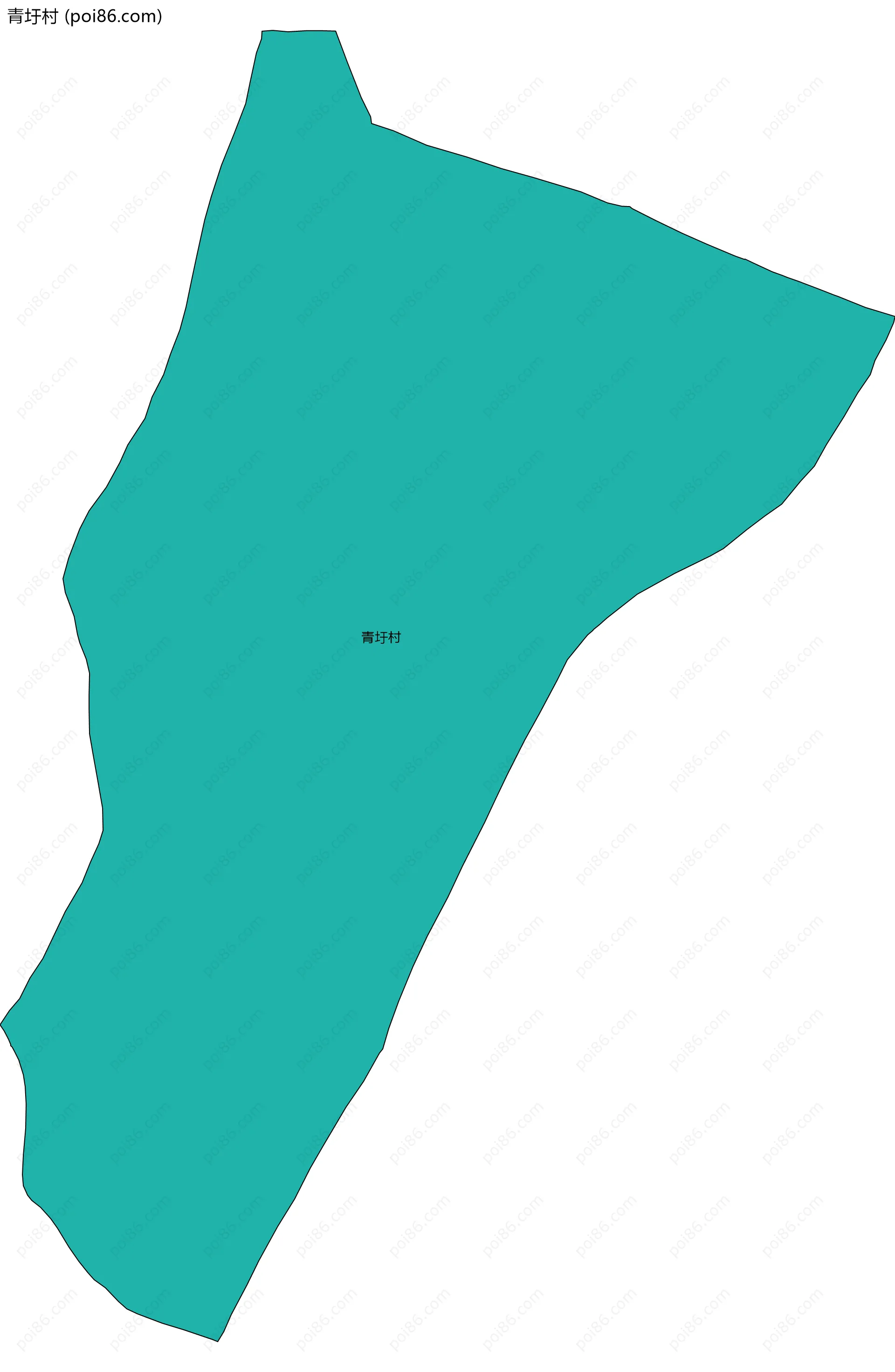 青圩村边界地图