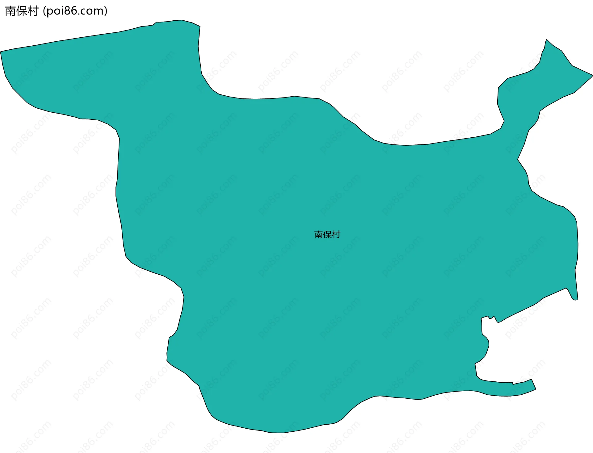 南保村边界地图