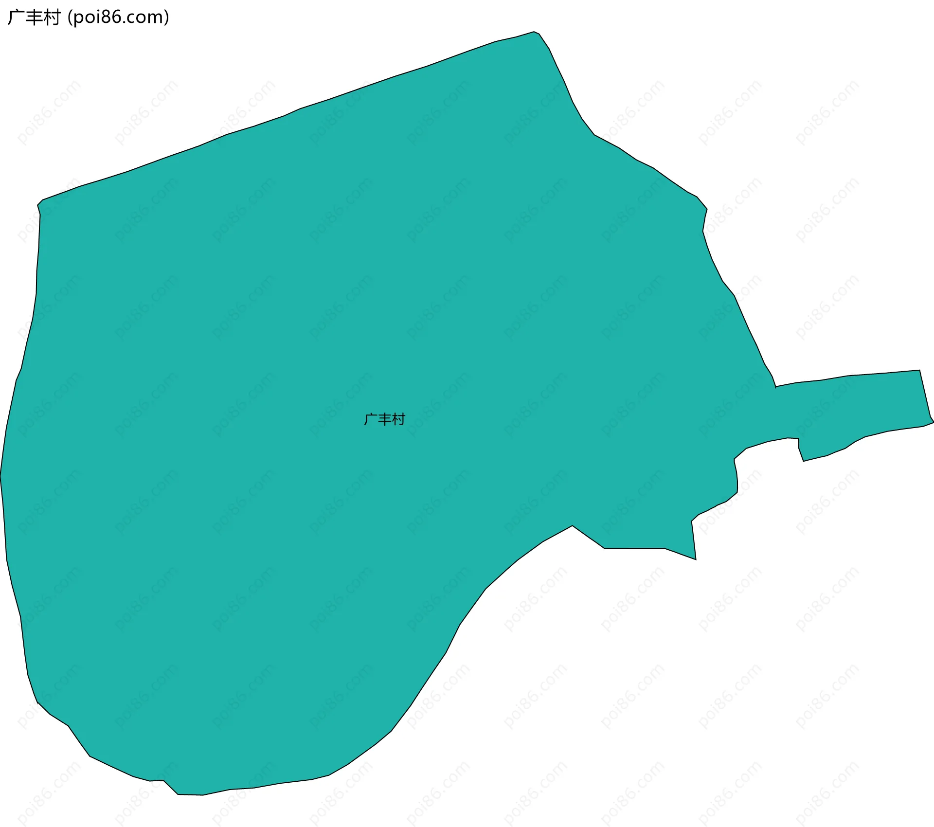 广丰村边界地图