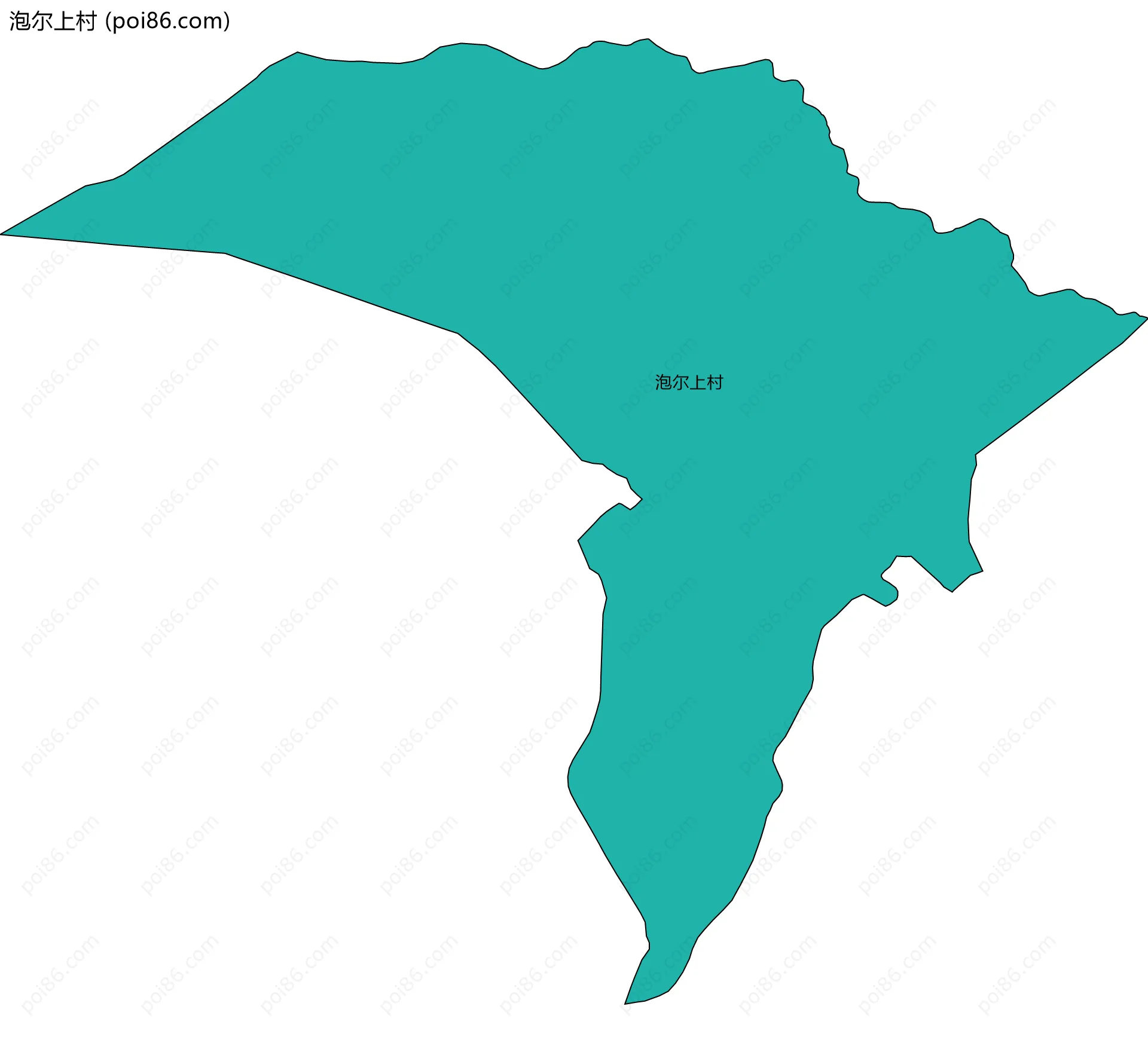 泡尔上村边界地图