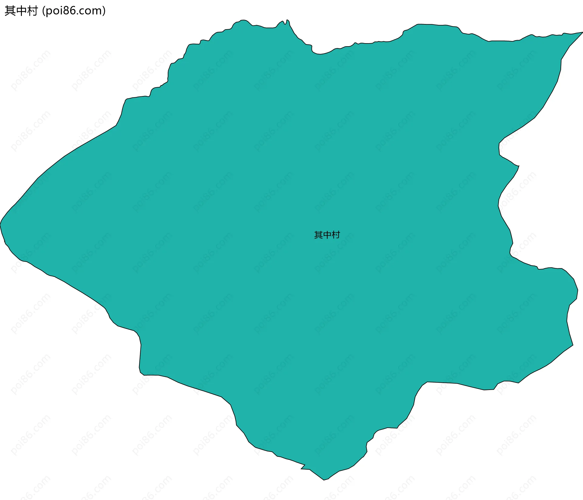 其中村边界地图