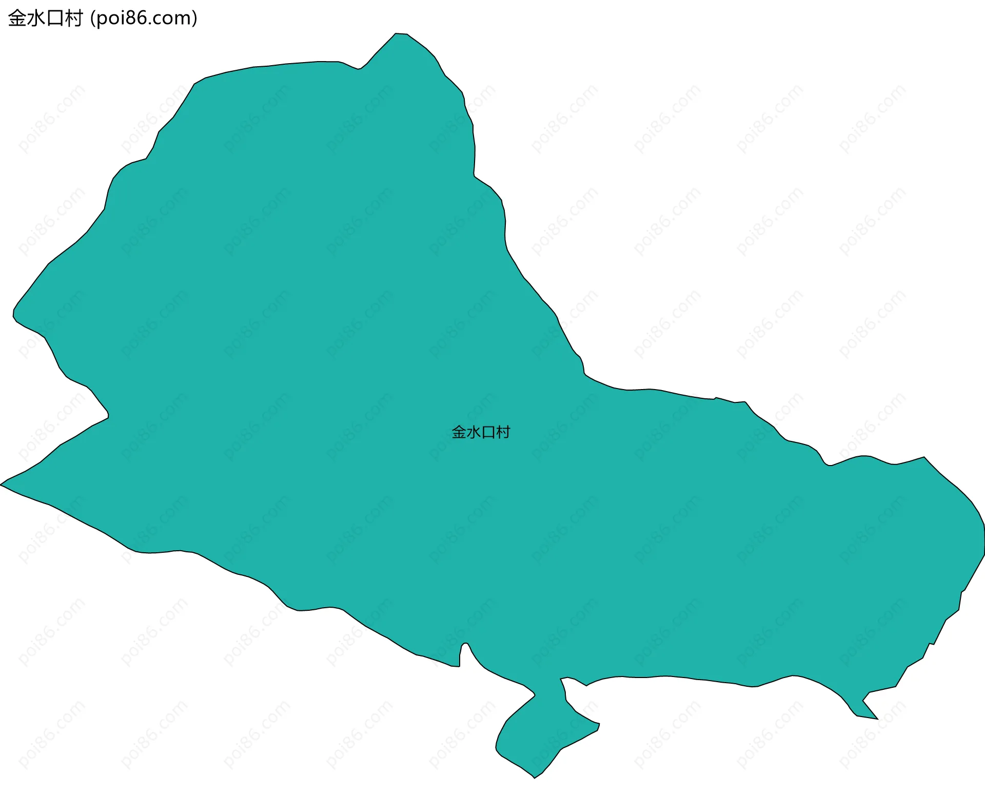 金水口村边界地图
