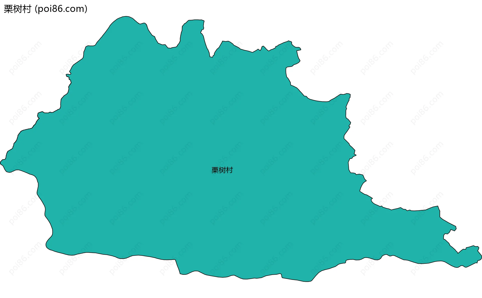 栗树村边界地图