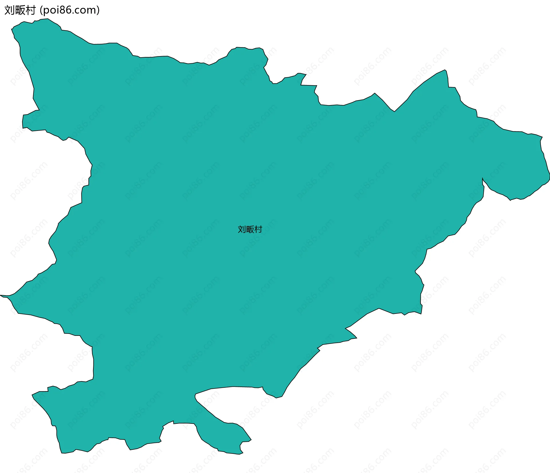 刘畈村边界地图